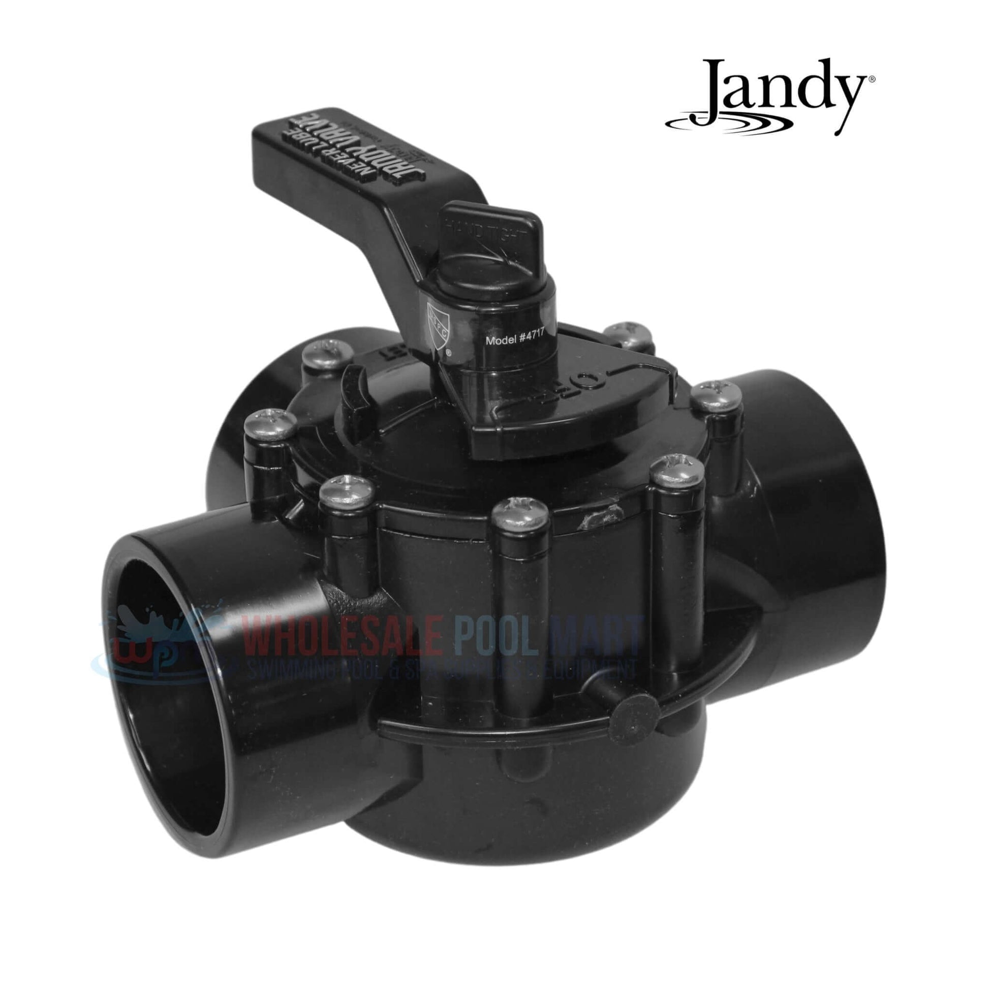 Jandy Neverlube 3 Port Diverter Valve 4717 from Wholesale Pool Mart WPM for pool and spa systems, durable CPVC construction.