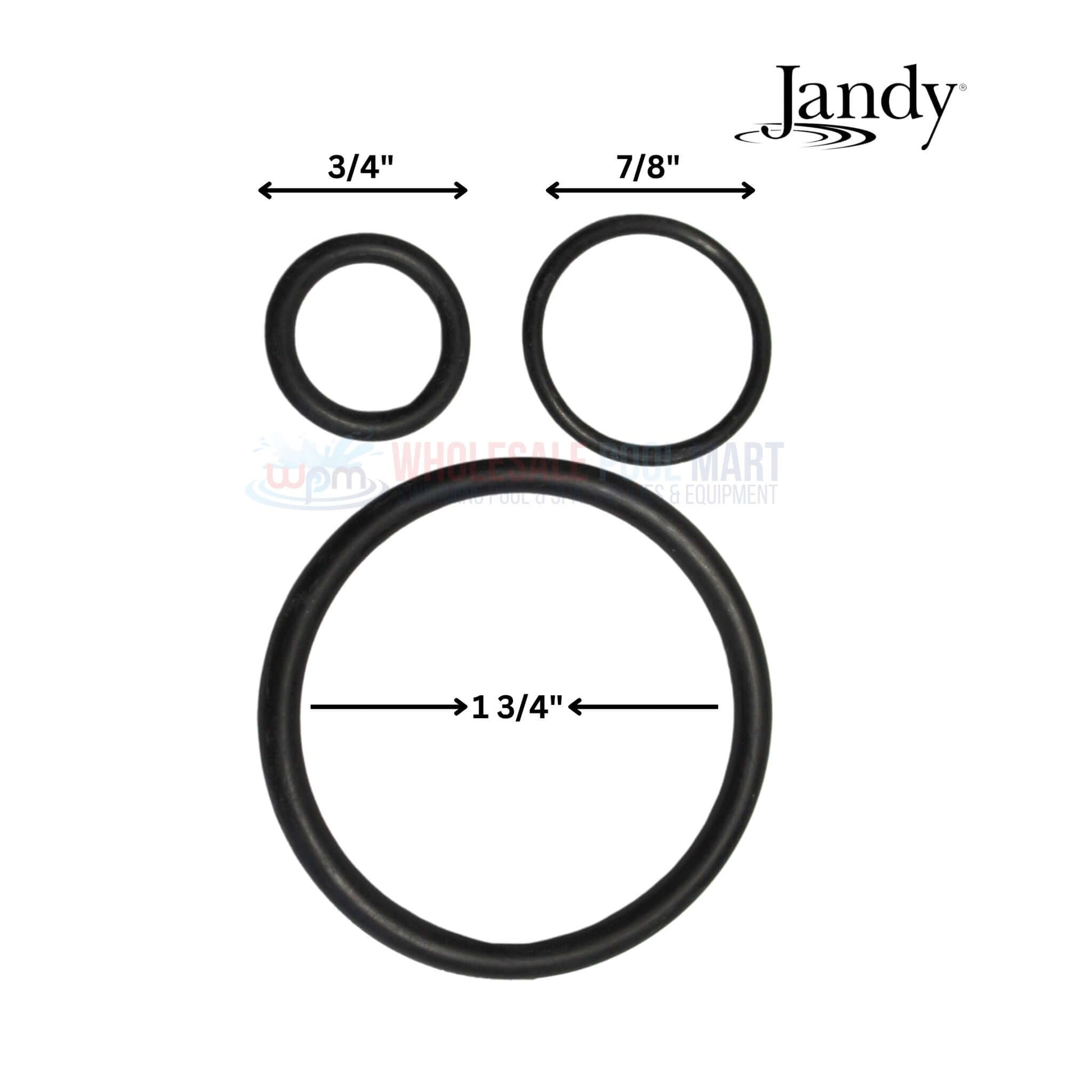 Jandy O-Ring Kit for DEV and DEL Filters, R0358000 at Wholesale Pool Mart WPM. Durable seals for pool maintenance.
