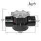 Jandy Swing Straight Check Valve 7305 dimensions, durable CPVC, for pool & spa systems, from Wholesale Pool Mart WPM.