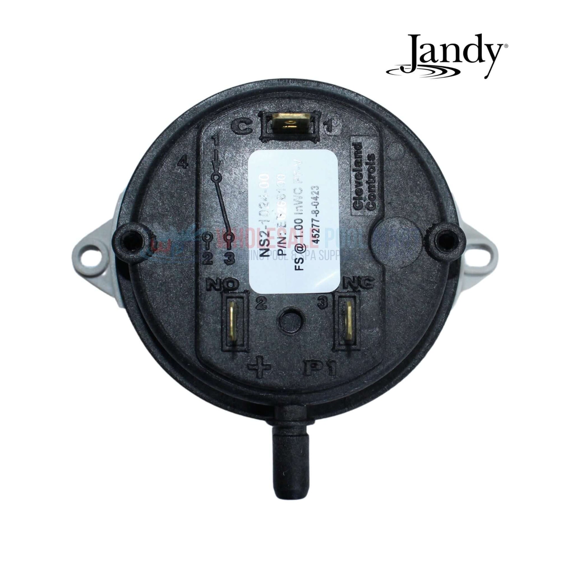 Jandy Air Pressure Switch R0456400 from Wholesale Pool Mart WPM for JXI and LXI heaters, durable and effective.
