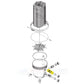 Diagram of Jandy Bulkhead Assembly with O-Rings, part R0358200, from Wholesale Pool Mart WPM for DEL and CL Filters.