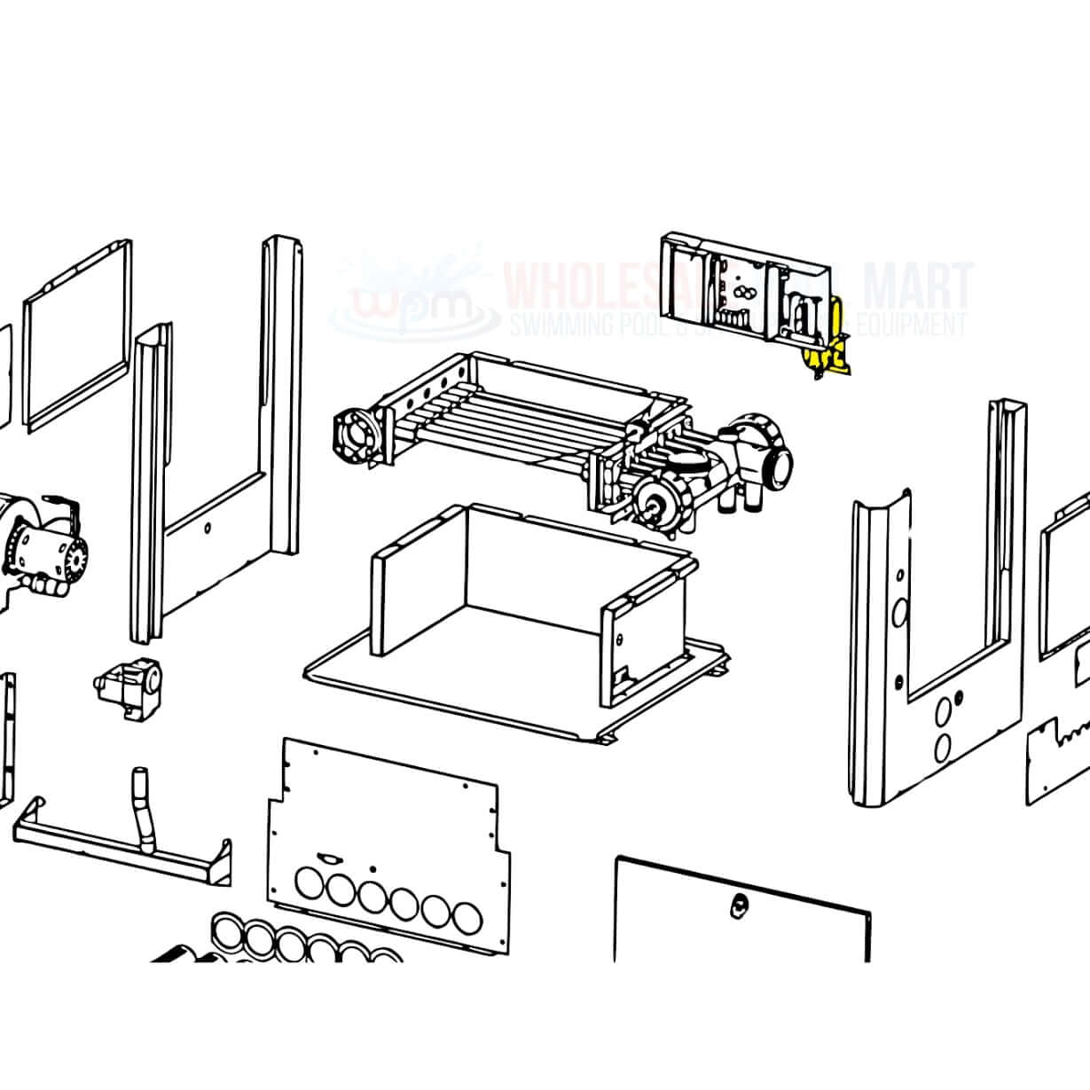Diagram of Jandy Transformer parts for LXi Heaters. Buy at Wholesale Pool Mart WPM for reliability.