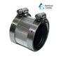 Mission Clamp No Hub Coupling 1.5" x 1.5" by Wholesale Pool Mart WPM, stainless steel, leak-proof connection.