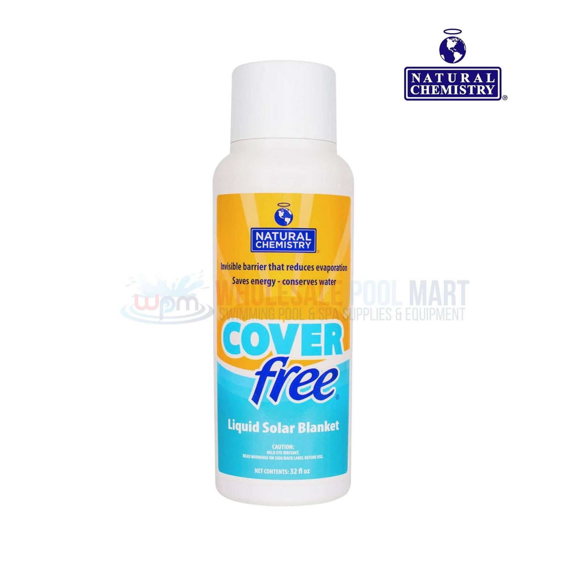 Natural Chemistry COVERfree Liquid Solar Blanket 32 oz from Wholesale Pool Mart WPM reduces evaporation and conserves water.