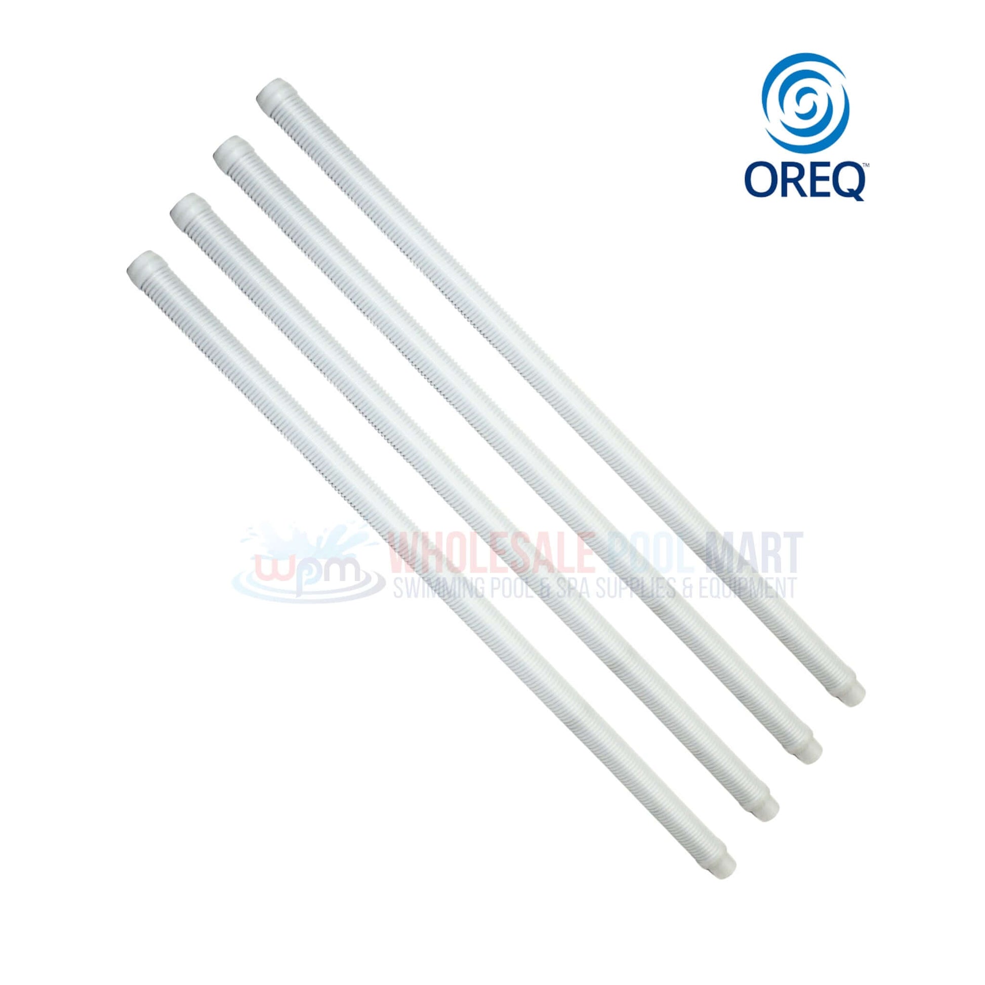 OREQ Sectional Connector Hose for Pool Cleaners, 4 Ft Length, from Wholesale Pool Mart WPM, Clear and Durable.