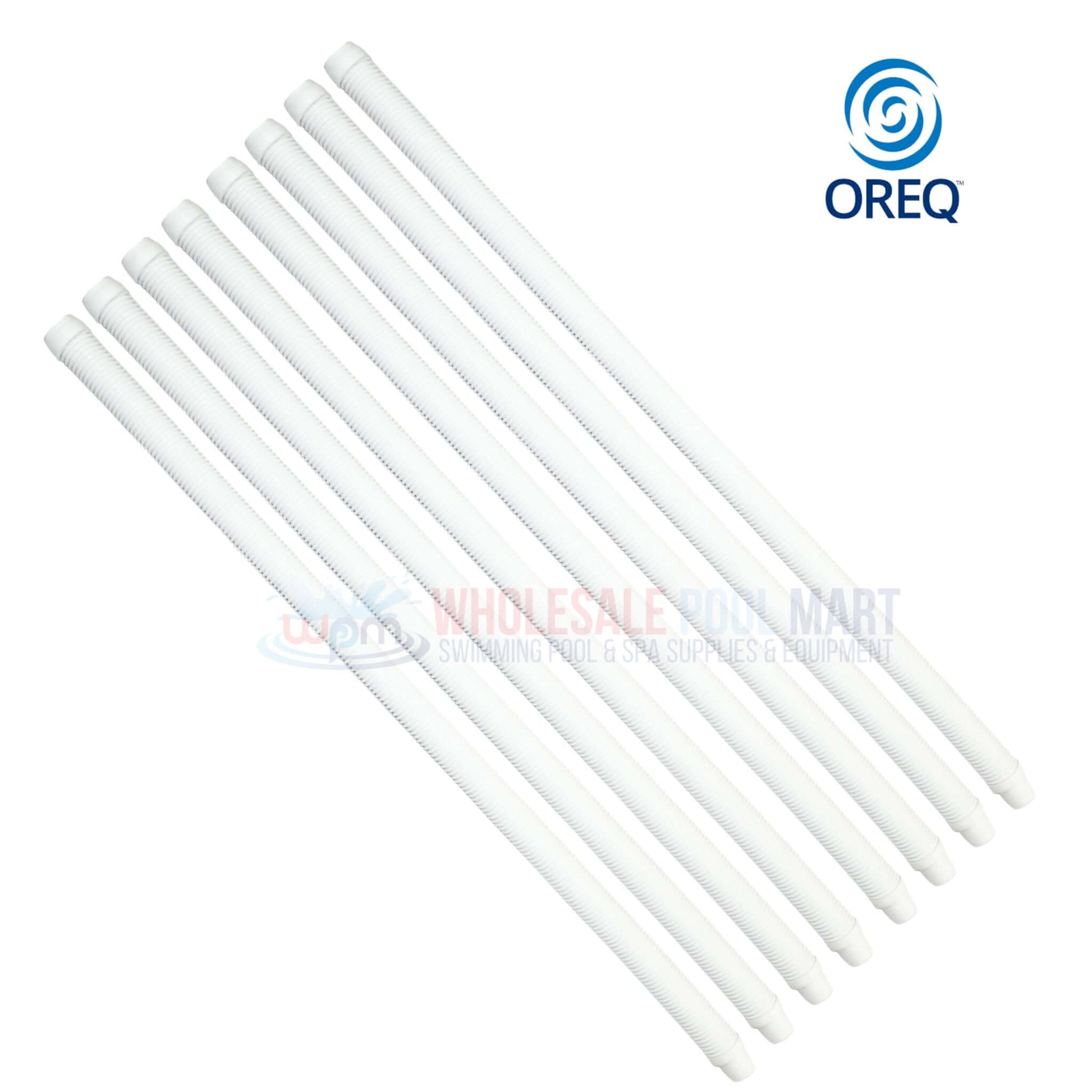 OREQ Sectional Connector Hose for Automatic Pool Cleaner at Wholesale Pool Mart, white, 4' ft, durable vacuum replacement.