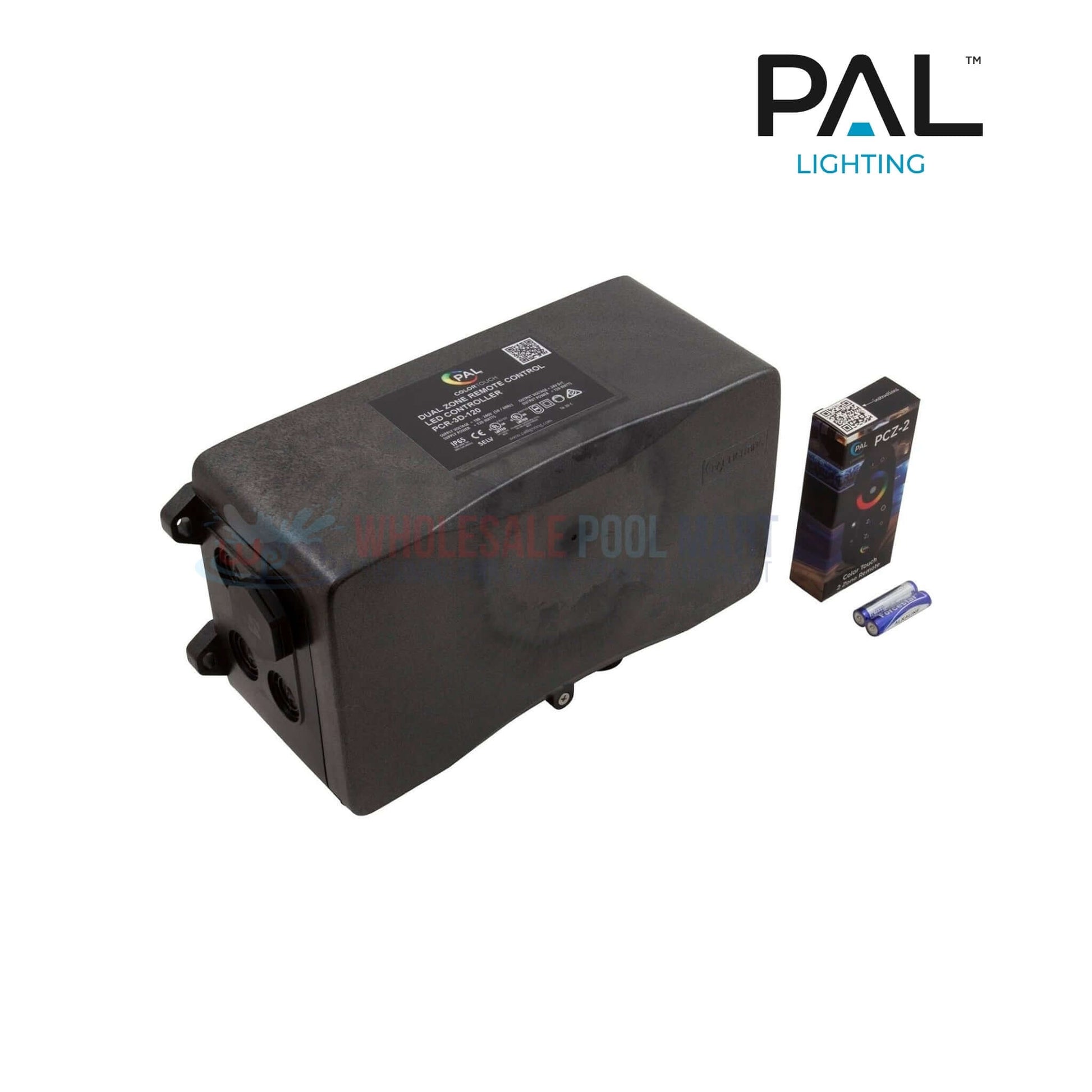 PAL Lighting Multi Color Dual Zone Remote Control Transformer 120W 24VDC 64-PCR-3D-120 from Wholesale Pool Mart WPM.