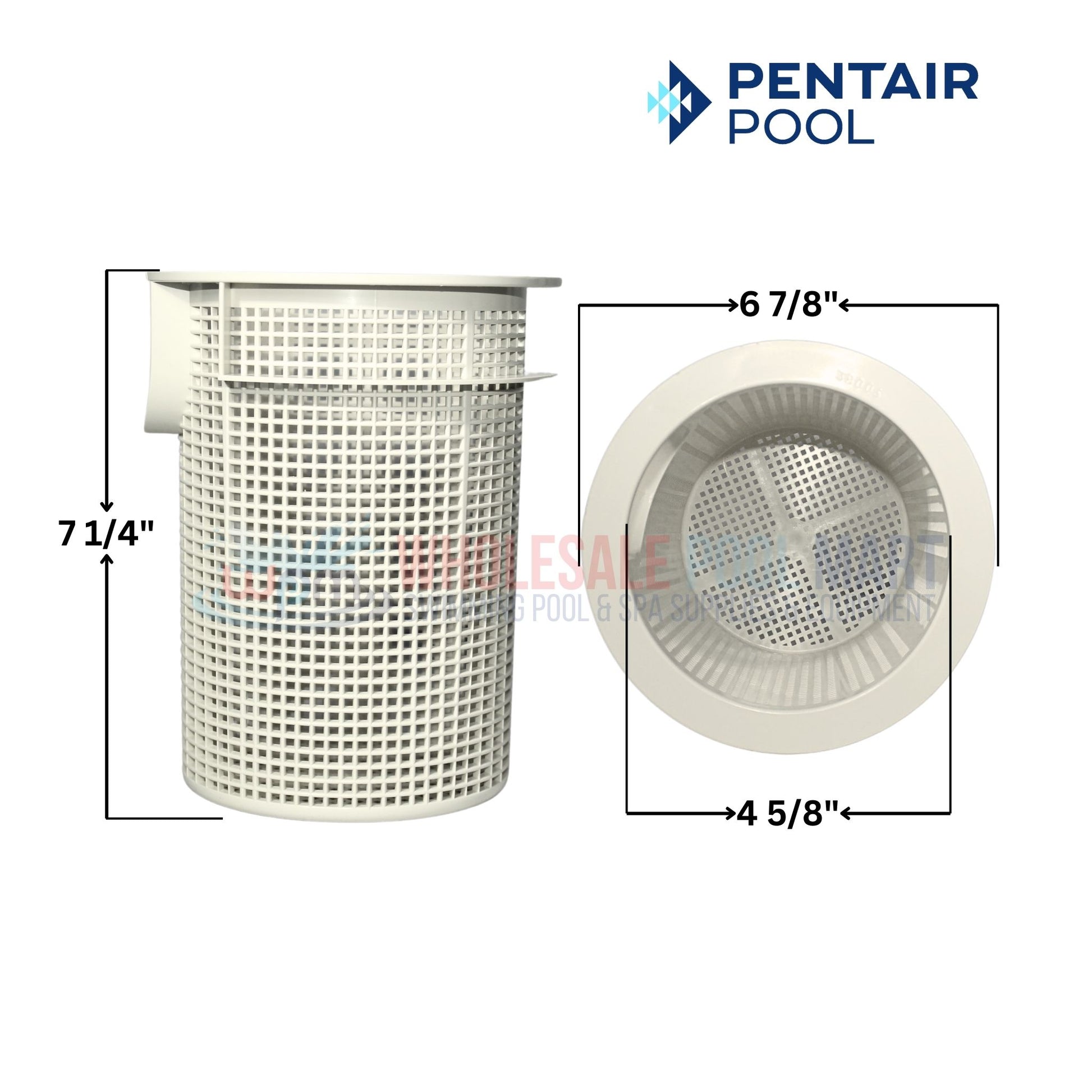 Pentair R38006 basket for Max-E-Glas II C8-58P pumps, high-quality pool filter, available at Wholesale Pool Mart WPM.