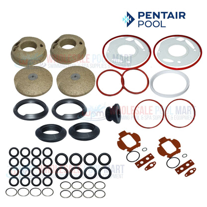 Pentair Heat Exchanger and Chimney Gaskets for ETI 400 Heaters | Wholesale Pool Mart | Kit 475615 Components