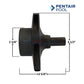 Pentair pool impeller C105-238PEBA side view with dimensions from Wholesale Pool Mart WPM for 2HP and 2.5HP pumps.