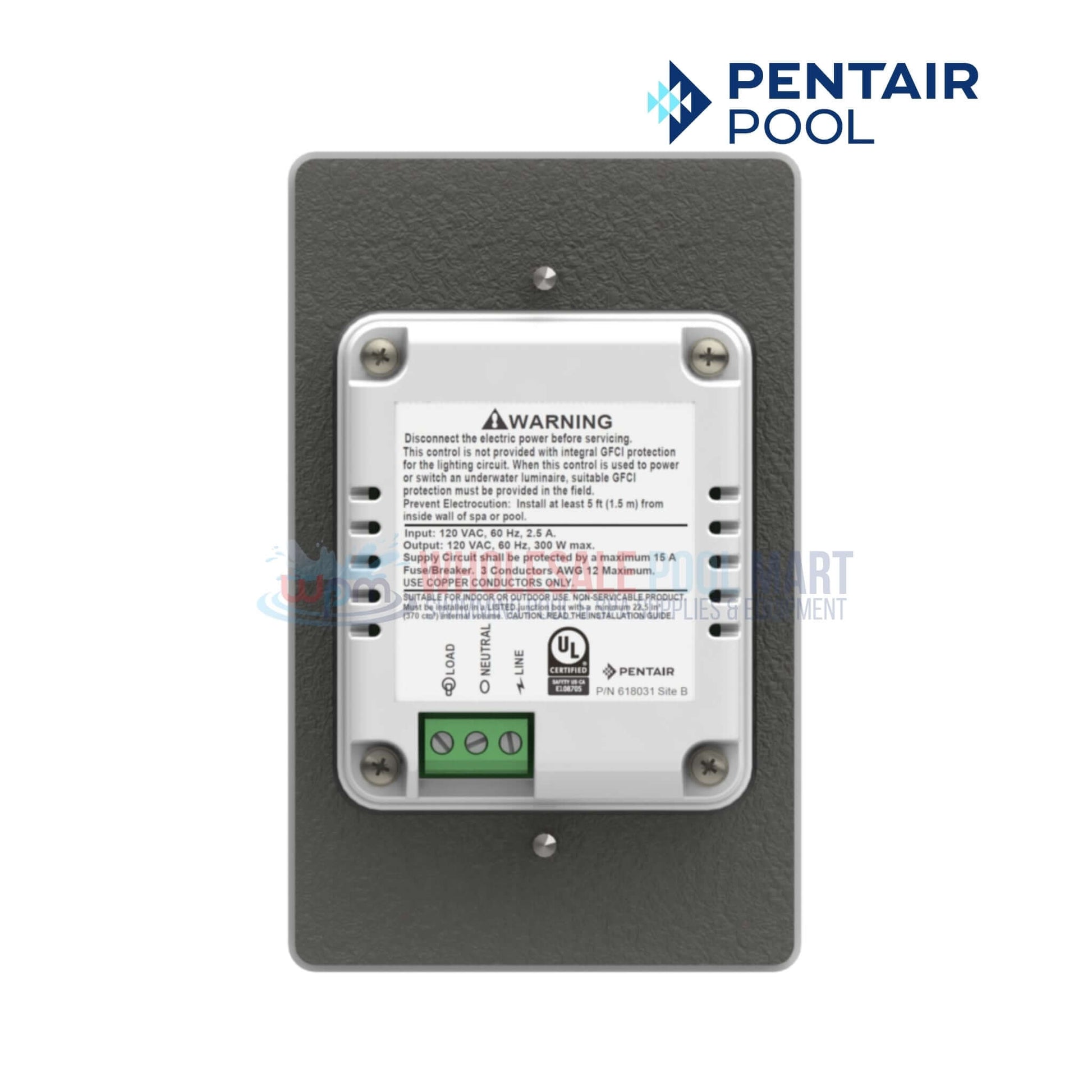 Pentair LED Color Controller 618031, Wi-Fi enabled, customizable lighting, Wholesale Pool Mart WPM.