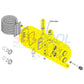 Pentair Manifold Kit 77707-0015 diagram for MasterTemp and Max-E-Therm heaters from Wholesale Pool Mart WPM.