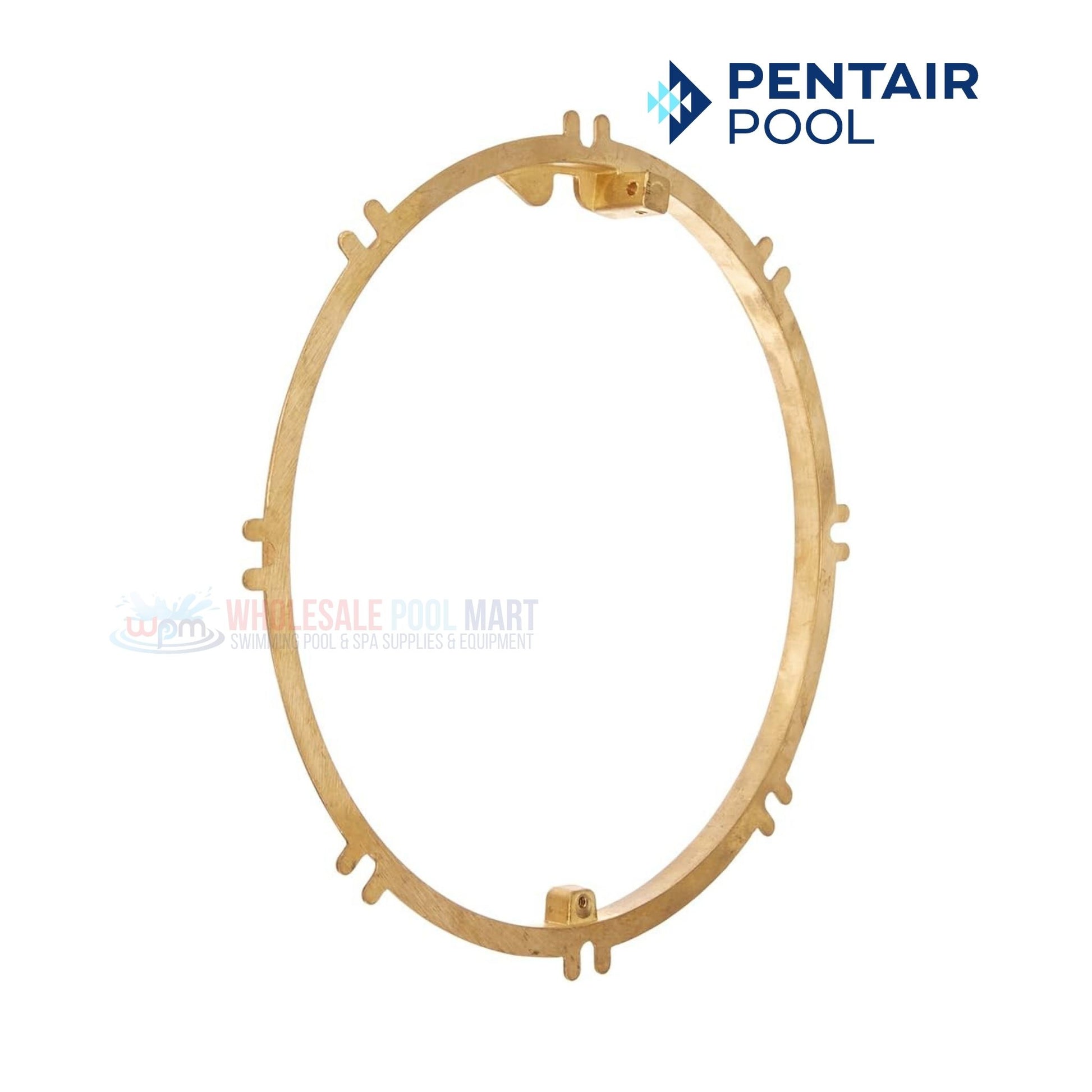 Pentair Mounting Brass Ring 79211600 for pool lighting, secure fit in concrete pools | Wholesale Pool Mart WPM