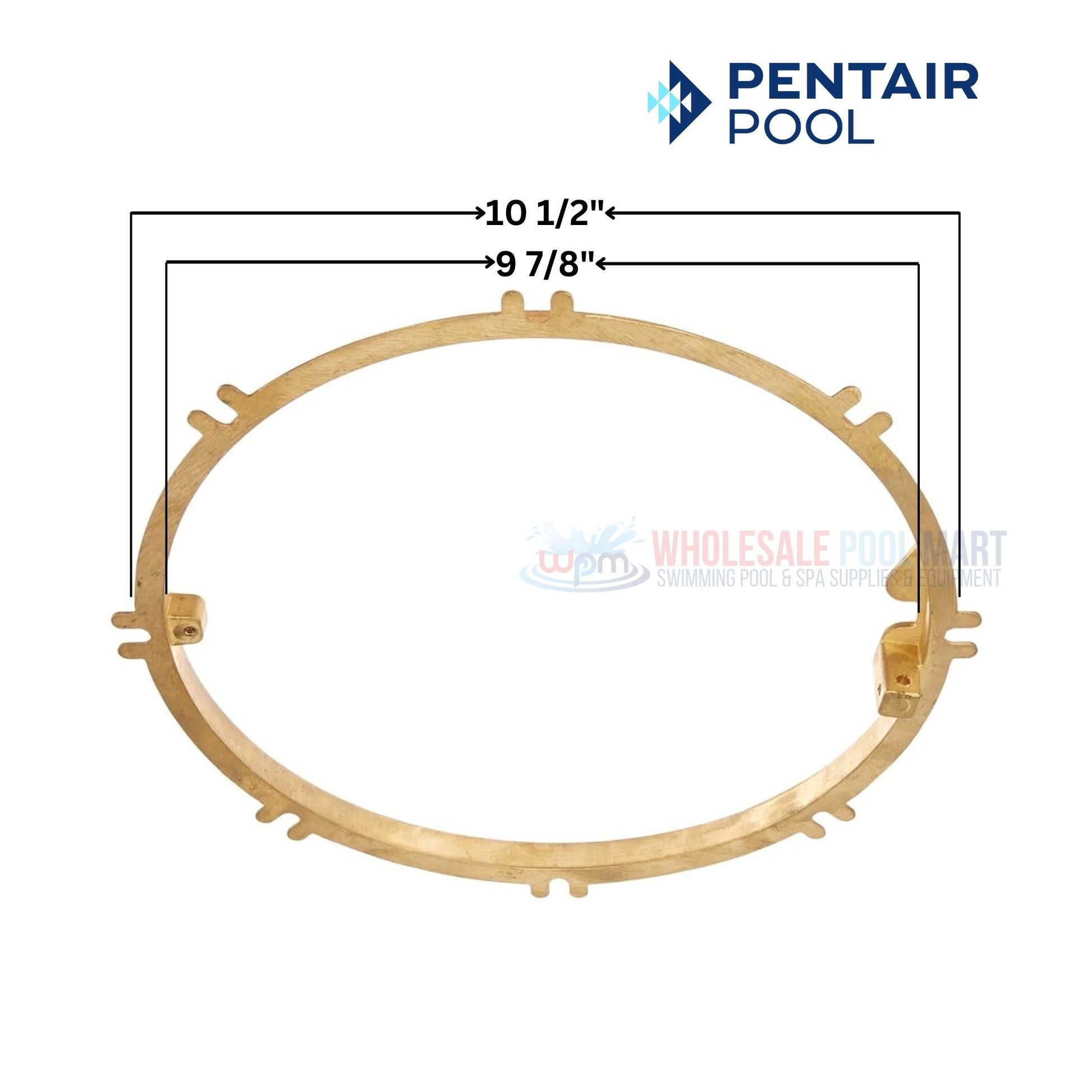 Pentair Mounting Brass Ring 79211600 for large stainless steel niches at Wholesale Pool Mart WPM.