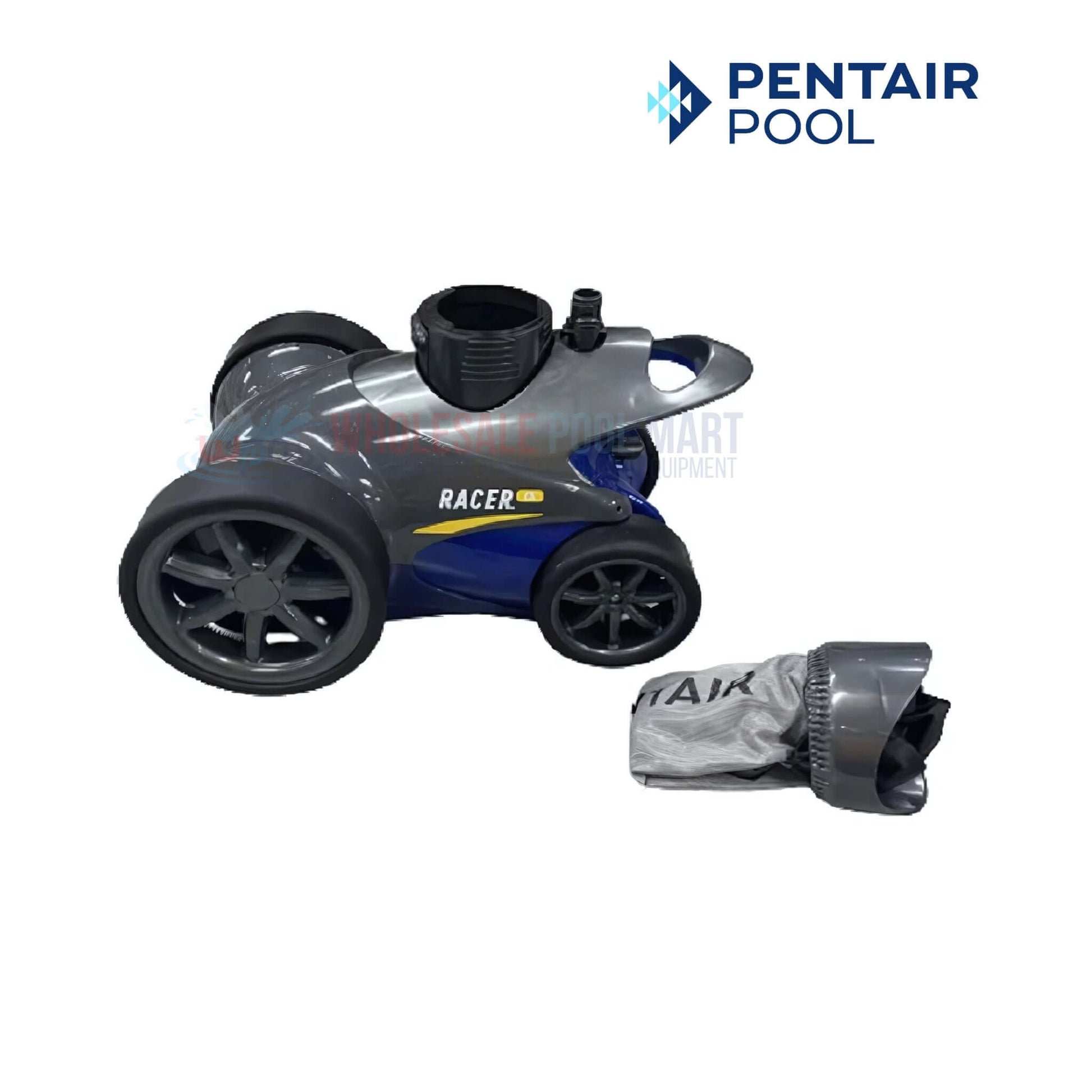 Pentair Racer Pressure Side Cleaner Complete Head Only | 360330-HEAD from Wholesale Pool Mart WPM with new debris bag.