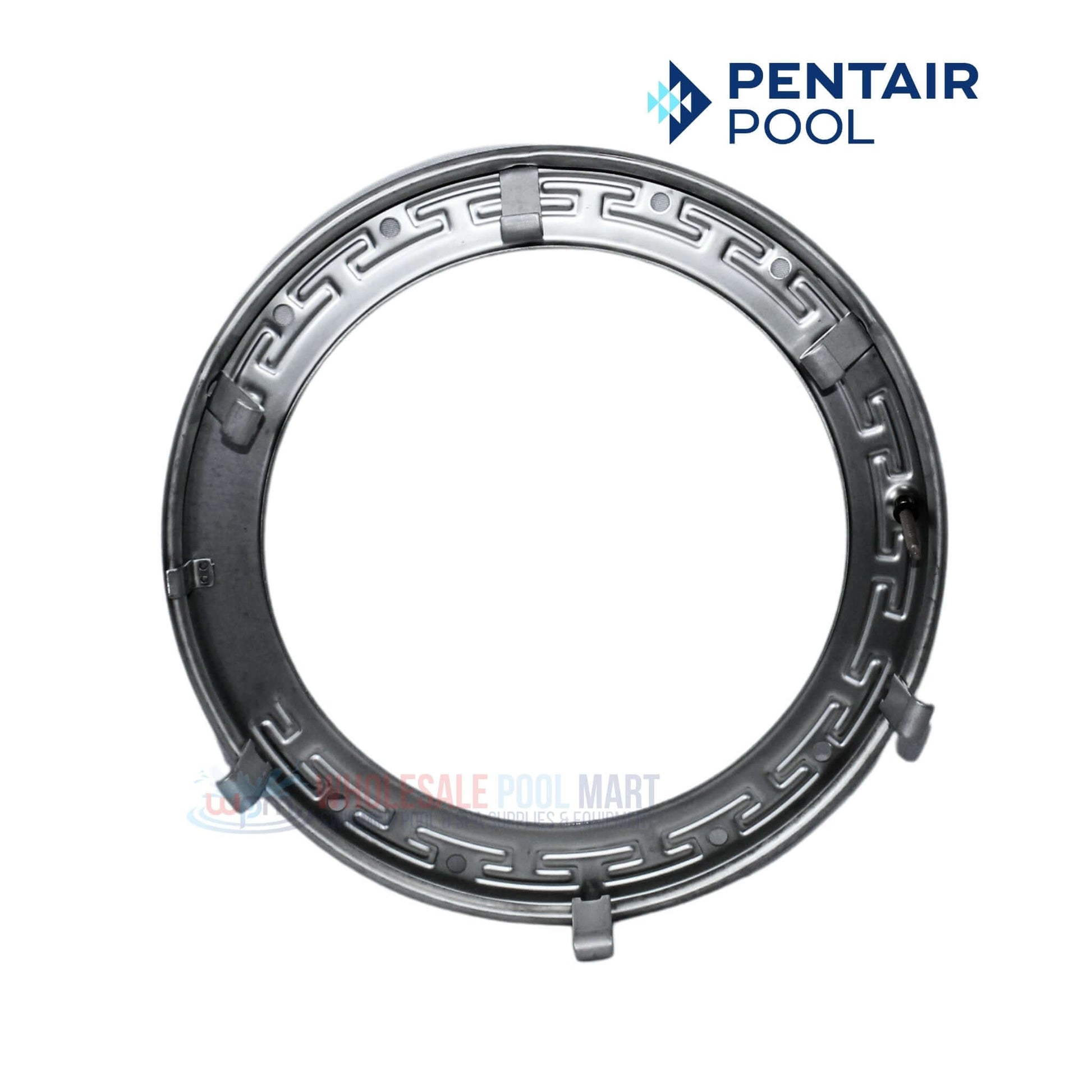 Pentair Stainless Steel Large Pool Light Face Ring Assembly 79110600 from Wholesale Pool Mart WPM, durable and corrosion-resistant.