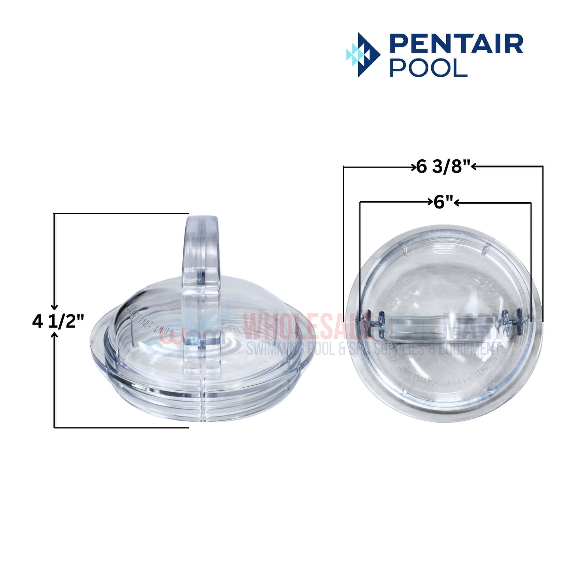Pentair Strainer Cover Lid 355301 for Challenger Pumps, clear design, easy visibility, Wholesale Pool Mart WPM