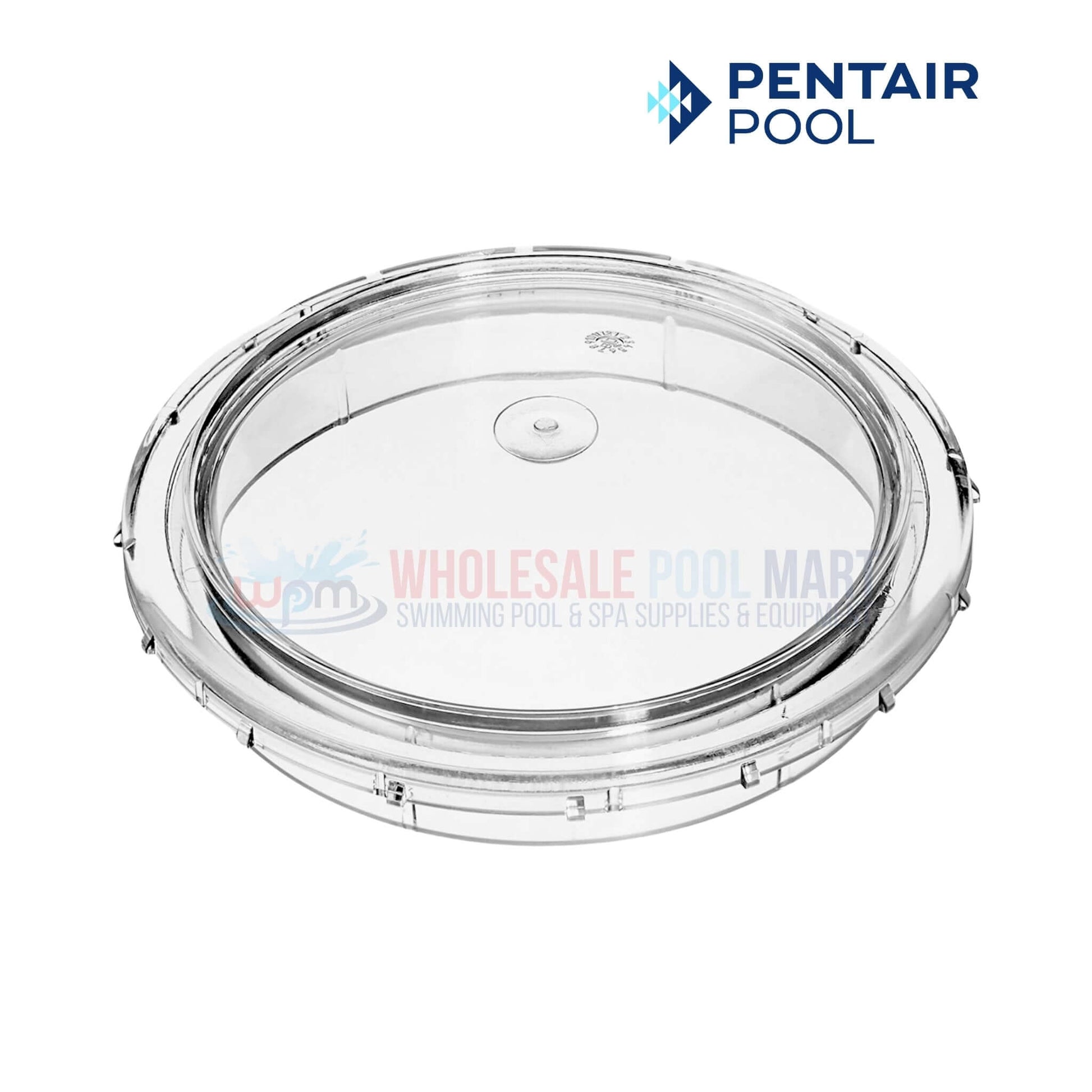 Pentair Strainer Lid 357227 for OptiFlo Pumps at Wholesale Pool Mart WPM, clear lid for pump inspection.