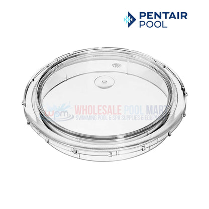 Pentair Strainer Lid 357227 for OptiFlo Pumps at Wholesale Pool Mart WPM, clear lid for pump inspection.