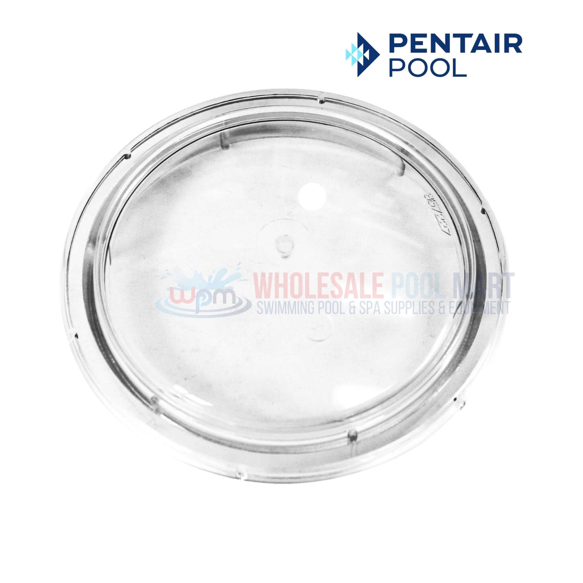 Pentair Strainer Lid 357227 for OptiFlo Pumps, clear design by Wholesale Pool Mart WPM, 6.25 inches diameter.
