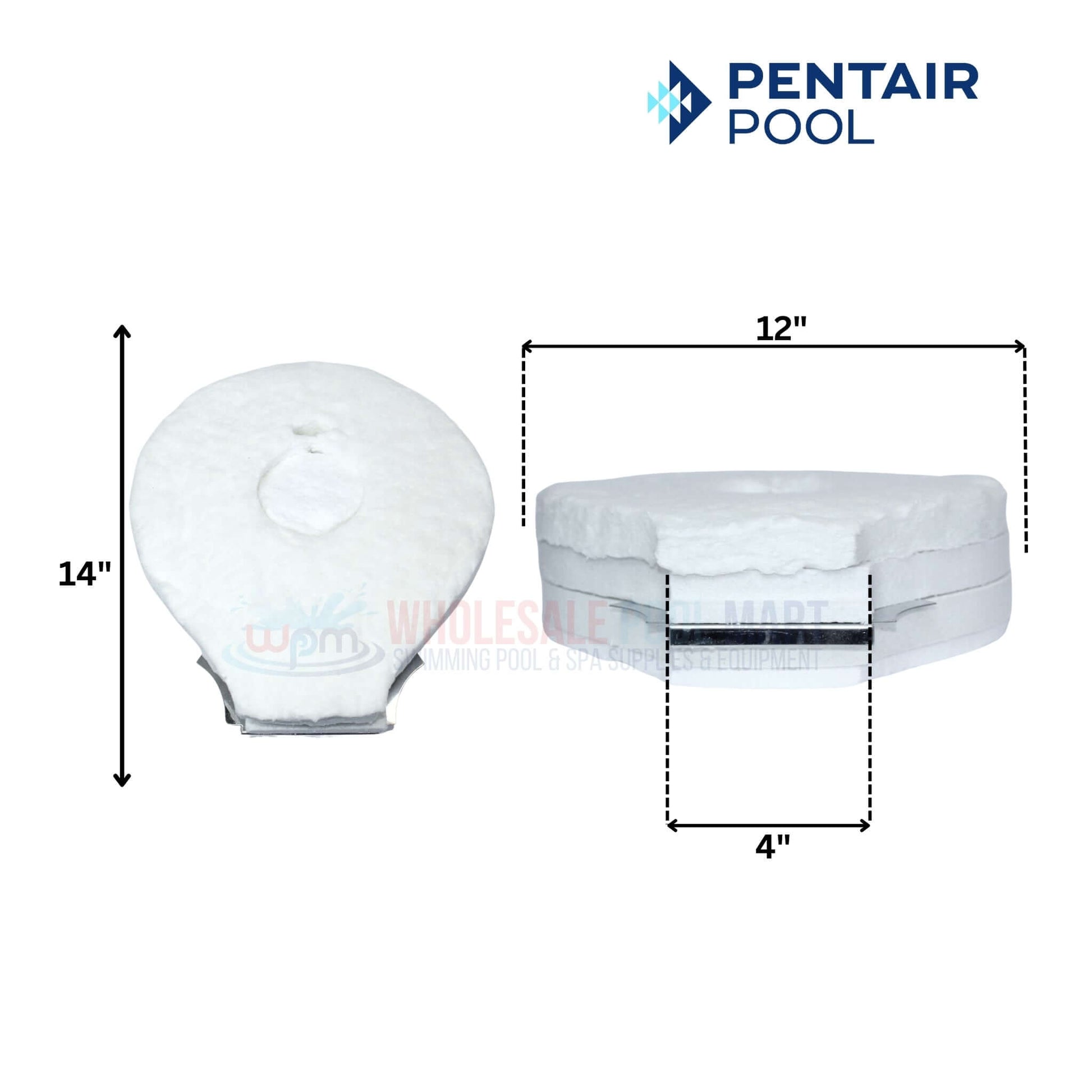 Pentair Tube Sheet Coil Assembly dimensions 14" height, 12" width, 4" length - Wholesale Pool Mart WPM