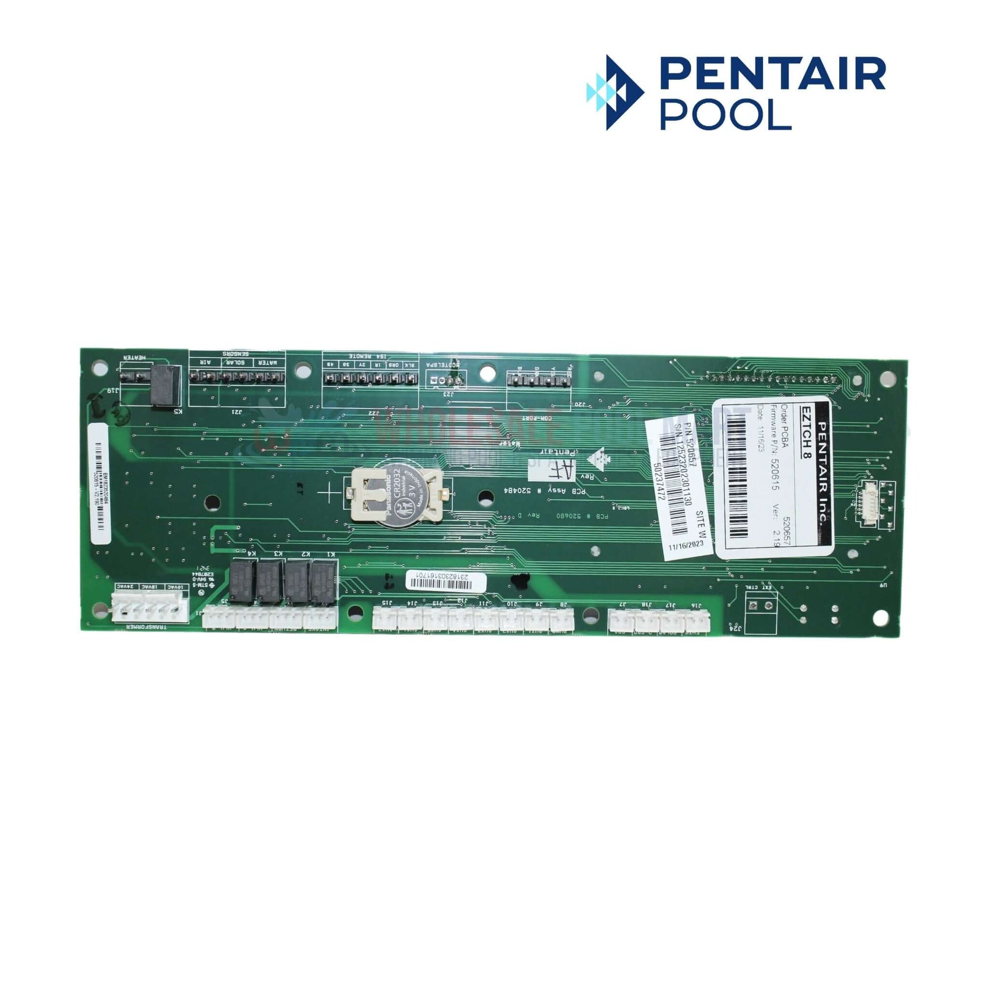 Pentair UOC Motherboard for EasyTouch Systems, part 520657, available at Wholesale Pool Mart WPM.