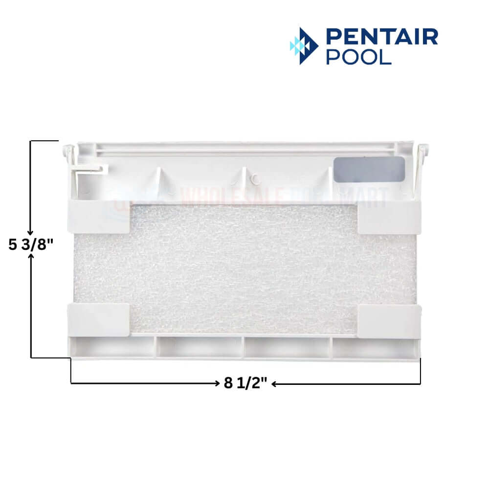 Pentair Weir Assembly 516252Z for Bermuda Skimmers, White, from Wholesale Pool Mart WPM. Dimensions: 8.5x5.375 inches.