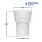 Pentair Basket 355667 for SuperMax, SuperFlo Pumps at Wholesale Pool Mart WPM, efficient debris trapping, 3 3/4" x 7 3/16" dimensions.