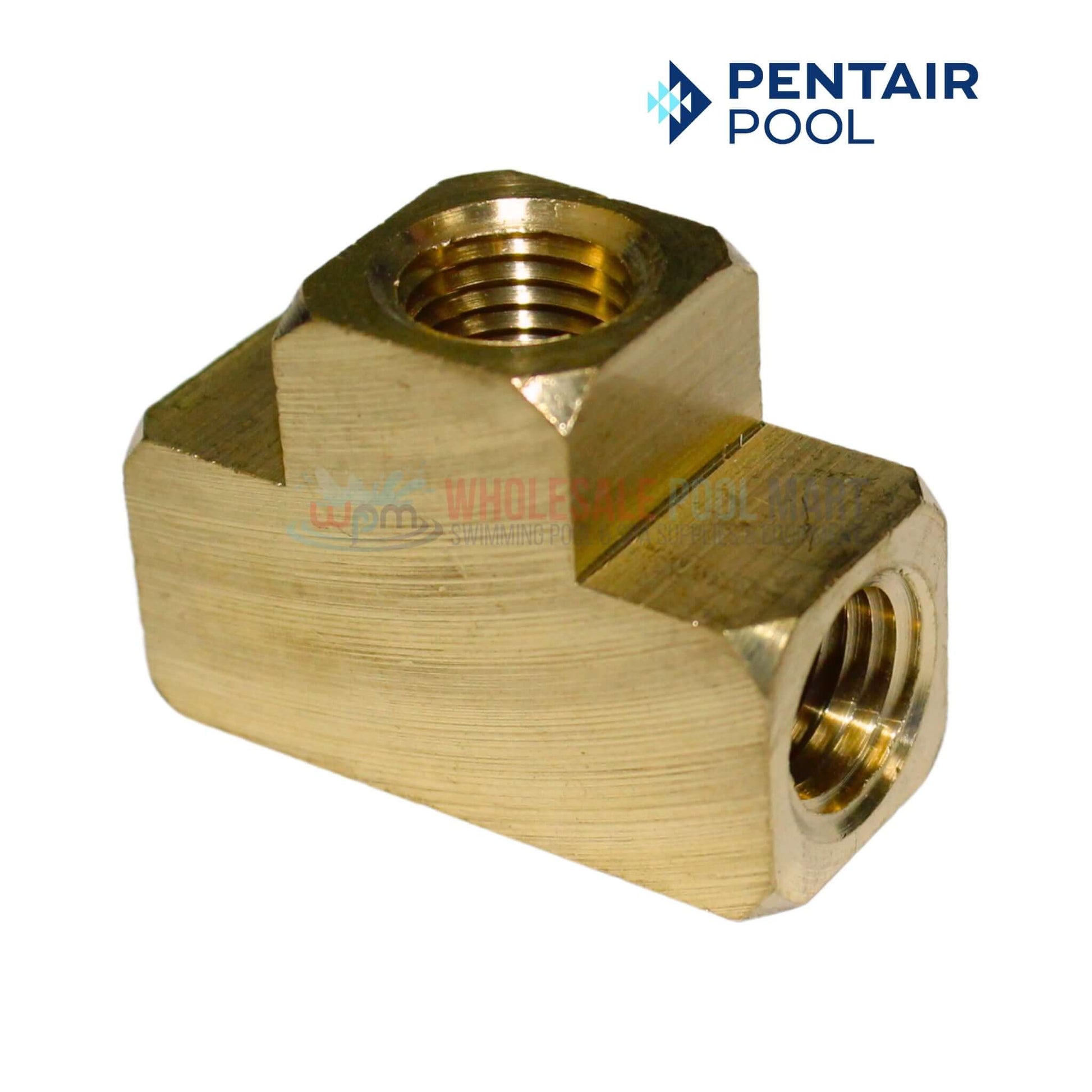 Pentair Brass Tee fitting for Purex SMBW Filters, 1/4 inch, from Wholesale Pool Mart WPM.