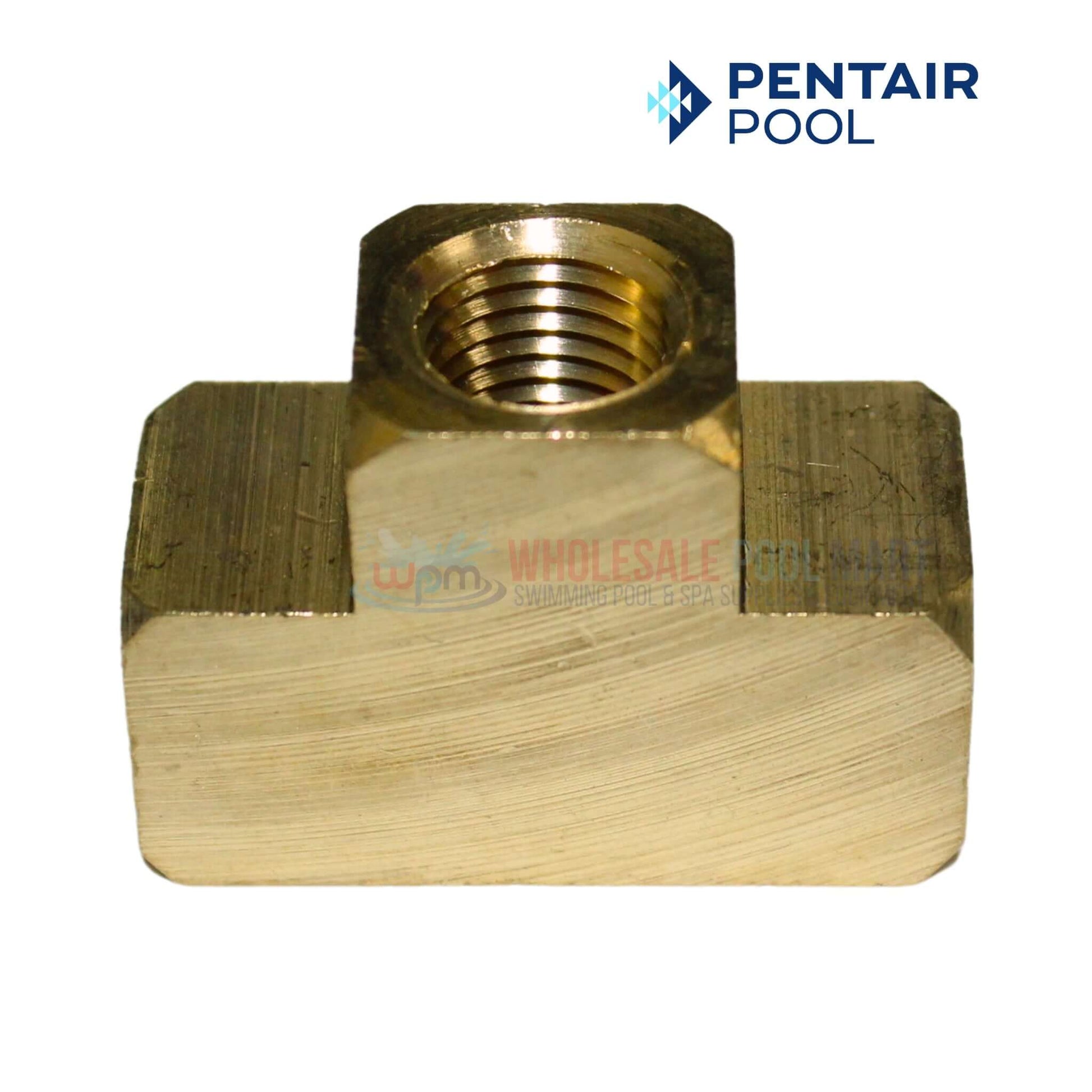 Pentair Brass Tee 71982 for Purex SMBW Filters, 1/4 inch fitting, available at Wholesale Pool Mart WPM.
