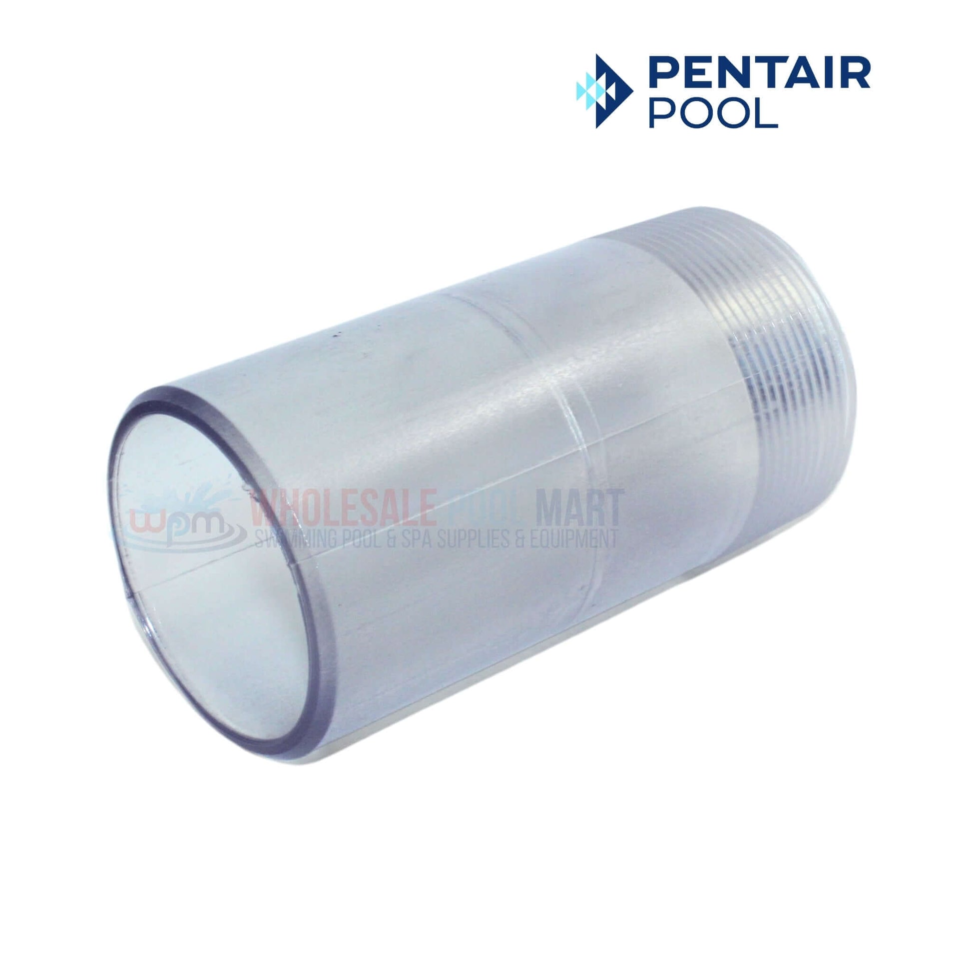 Pentair Clear Sight Glass Nipple for HiFlow Valves 2" 154566 at Wholesale Pool Mart WPM, clear view for backwashing.