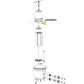 Pentair FNS Plus Filter Spring Barrel Nut Assembly parts diagram at Wholesale Pool Mart, part number 53108900.