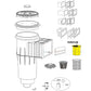 Diagram of Pentair R38013B floating weir for Admiral skimmers, designed for efficient water flow. Wholesale Pool Mart WPM.