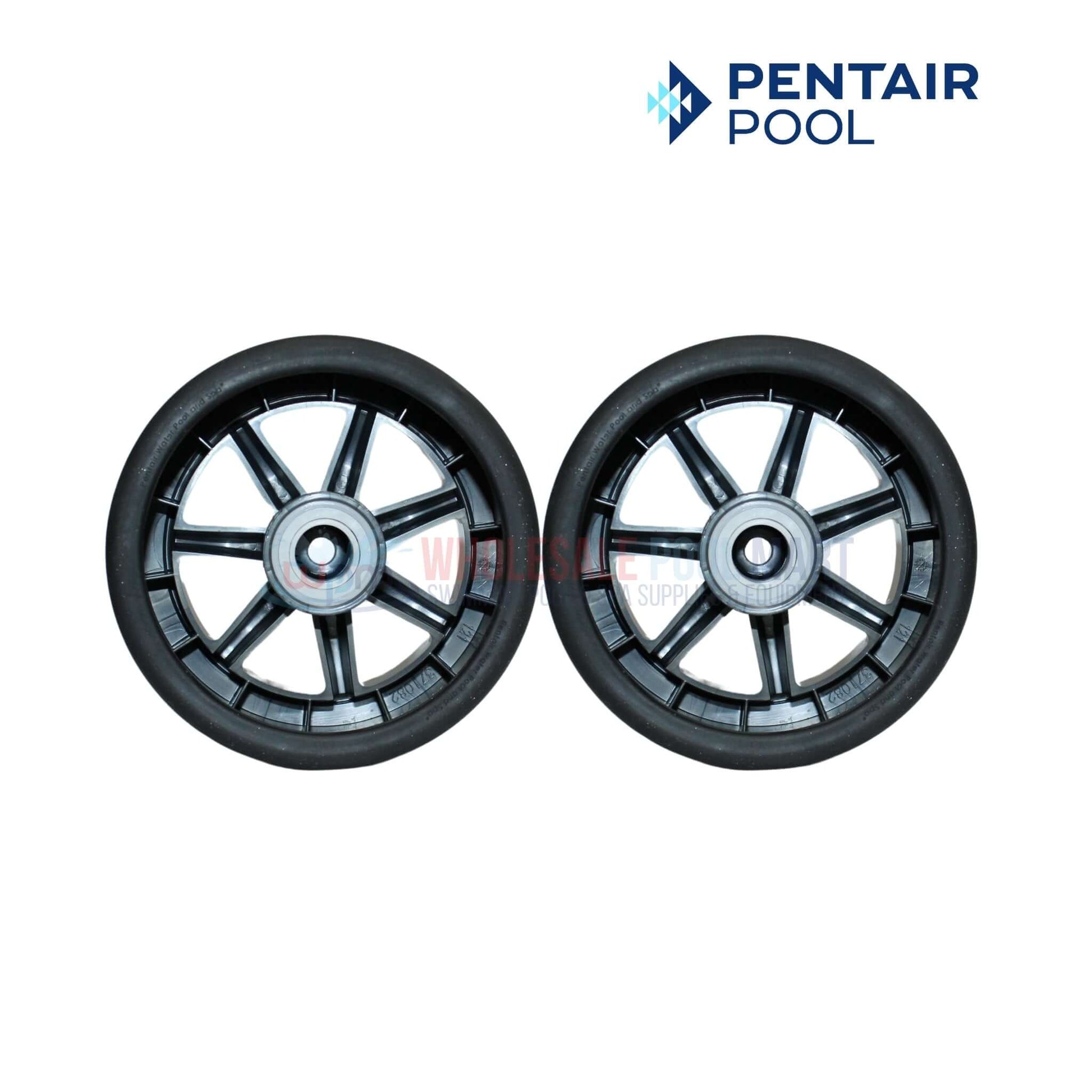 Pentair Small Wheel Kit for Racer Cleaners 360236 from Wholesale Pool Mart WPM, includes treads and hubs.