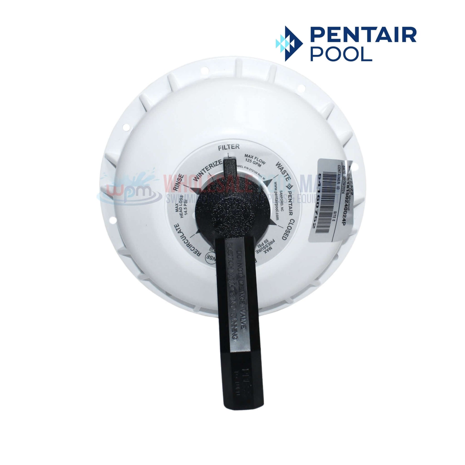 Pentair Top Assembly 272422 for 2in HiFlow Multiport Valves | Wholesale Pool Mart WPM