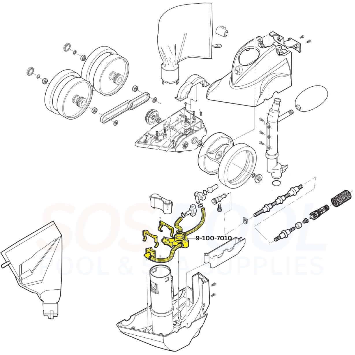 Polaris Water Management System 9-100-7010 for Vac-Sweep 380 TR35P, available at Wholesale Pool Mart WPM.