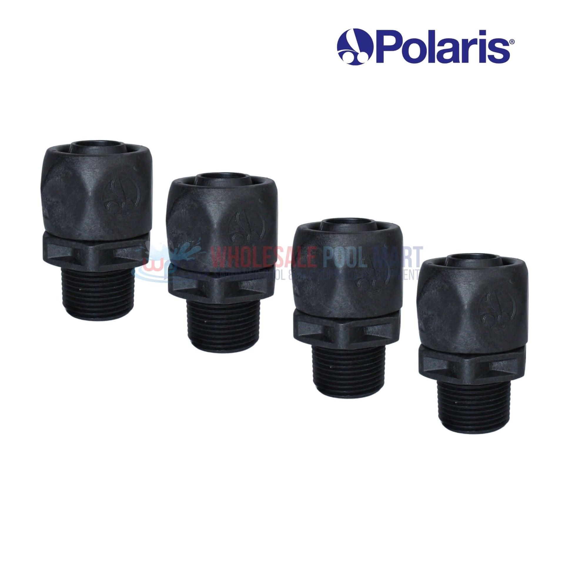 Polaris replacement fittings set for pressure cleaners, available at Wholesale Pool Mart WPM, durable design.