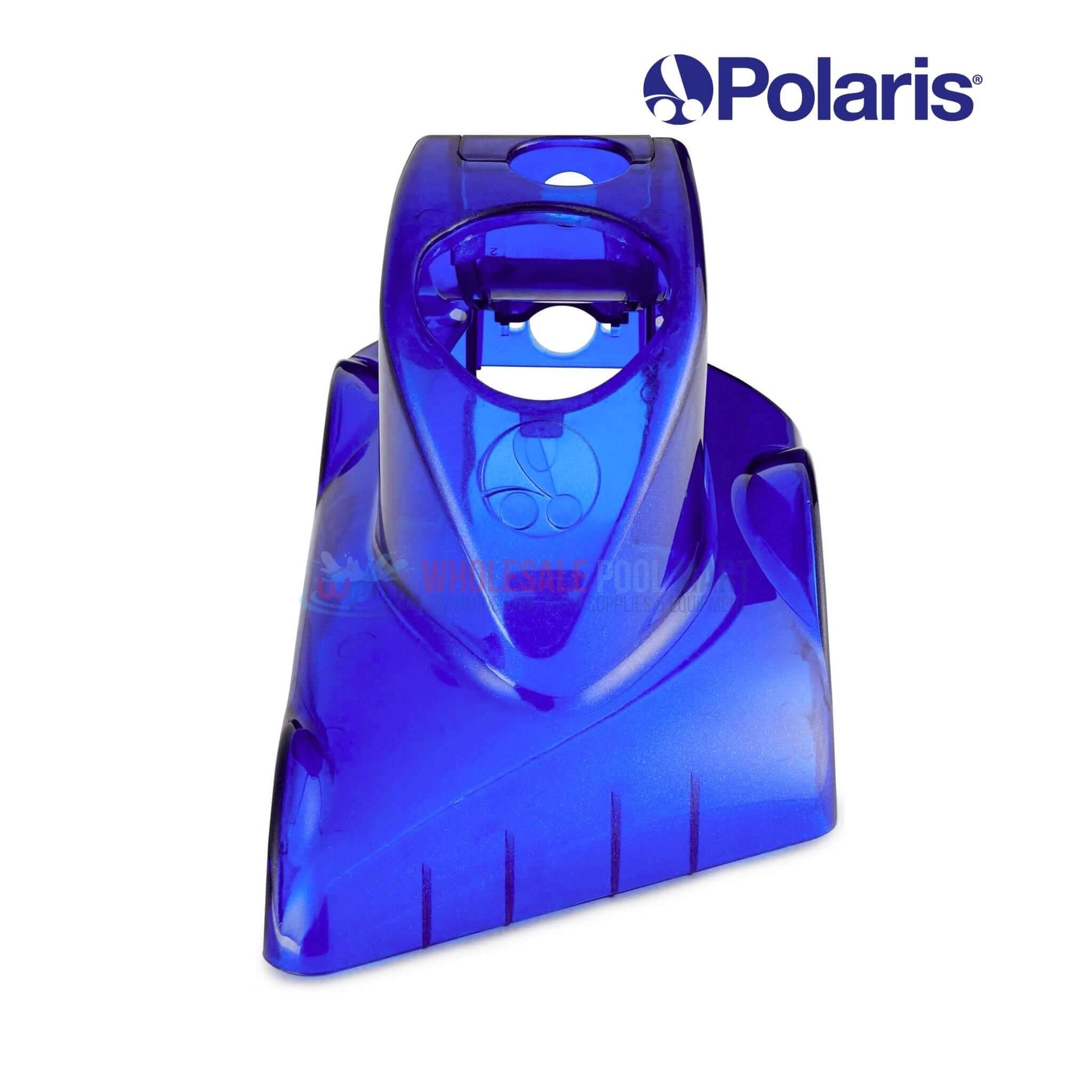 Polaris Top Housing 9-100-1240 in translucent blue for cleaner performance. Available at Wholesale Pool Mart WPM.