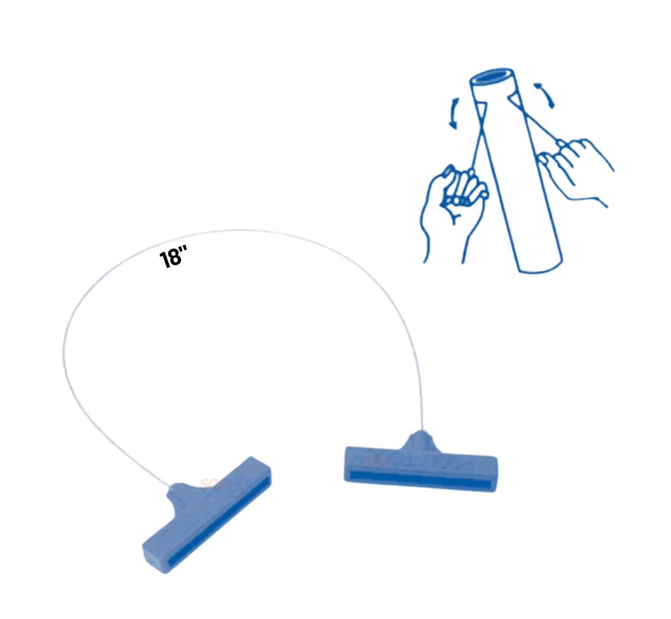 Pooltool PVC Pipe Cutter Wire Saw 18" for efficient cutting of PVC pipes available at Wholesale Pool Mart WPM.