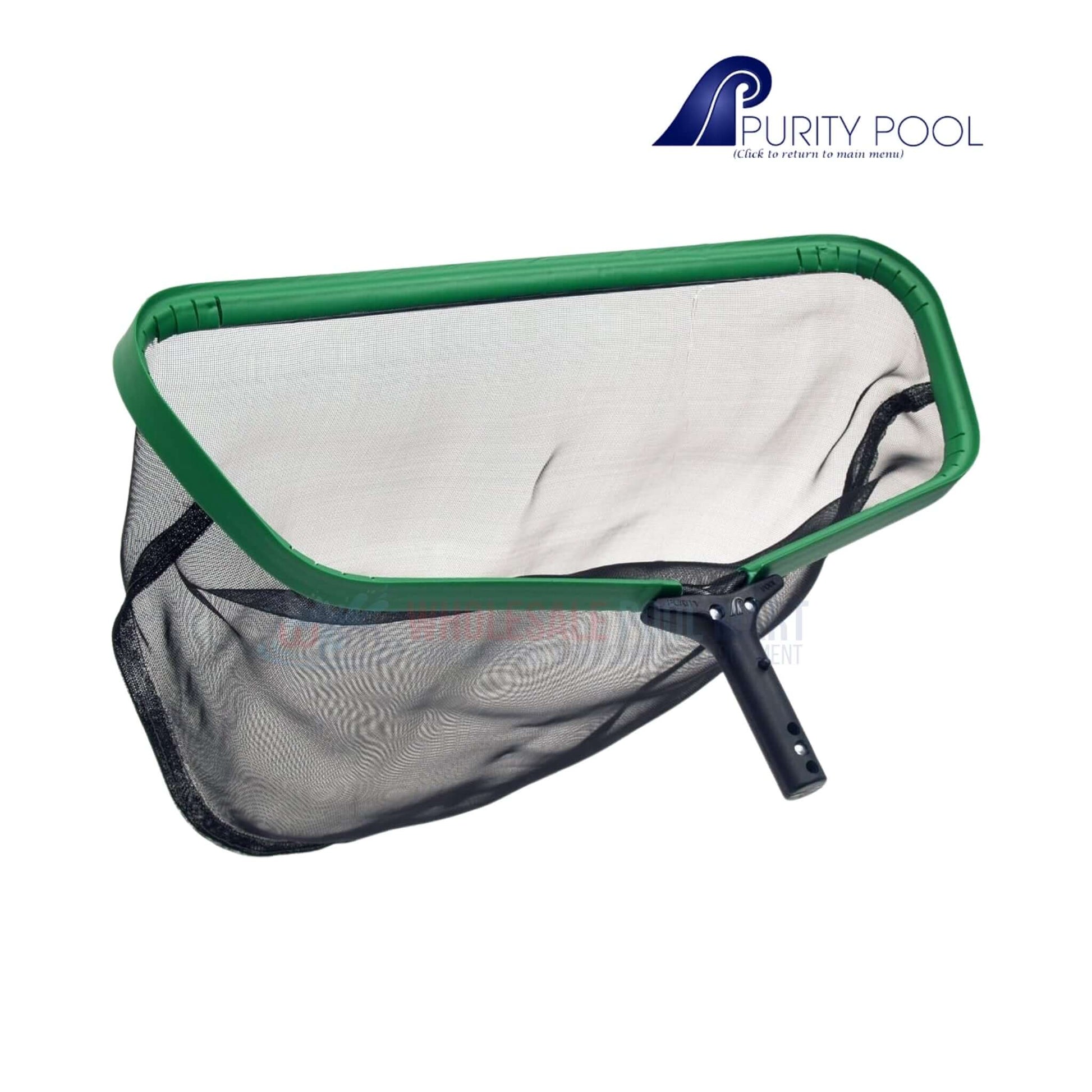 Purity Pool GTTD 24-inch Professional Gator Leaf Rake from Wholesale Pool Mart WPM, heavy-duty pool cleaning tool.