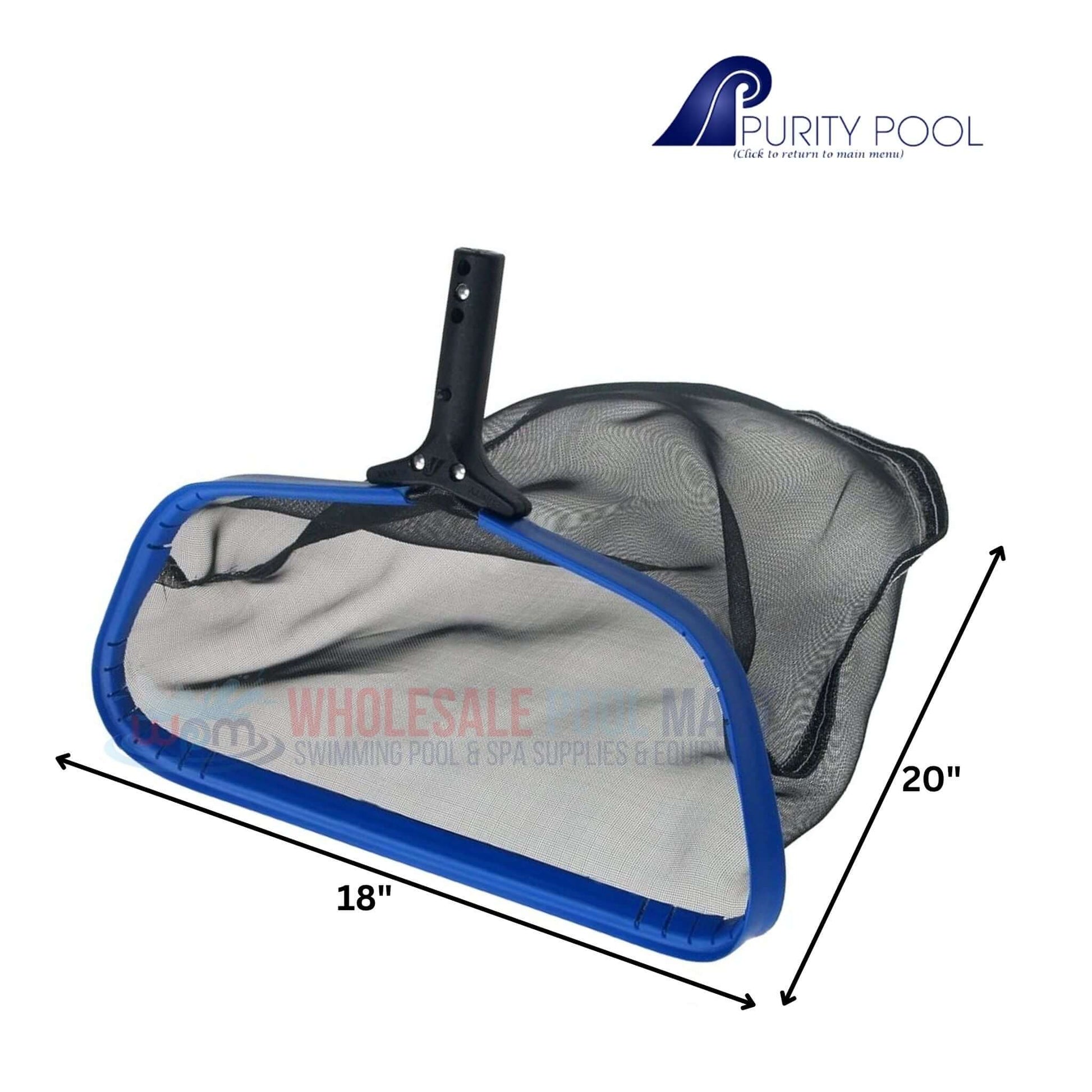 Purity Pool Ultra Lite Pool Leaf Rake Tuff Duty 18-inch from Wholesale Pool Mart WPM for effective pool maintenance.