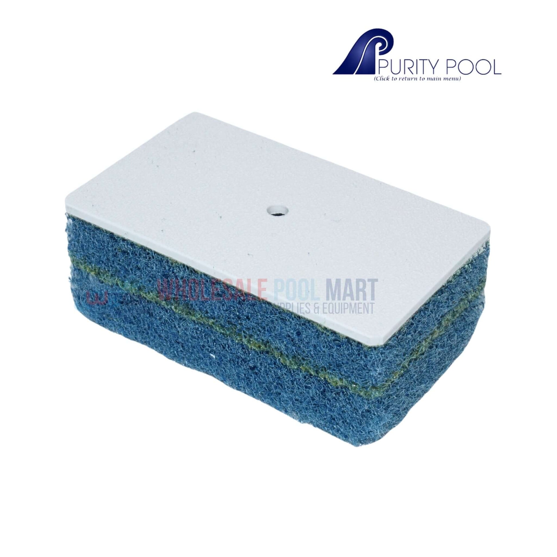 Purity Swimming Pool Fine Tile Scrubber Pad 3" x 4" for effective cleaning, available at Wholesale Pool Mart WPM.