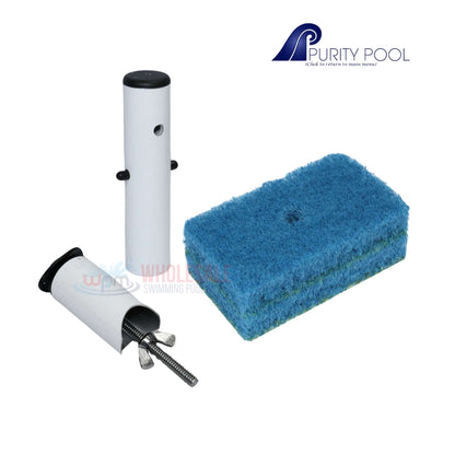 Purity Swimming Pool Quick Connect Tile Scrubber TSQC with double-thick pads from Wholesale Pool Mart WPM.