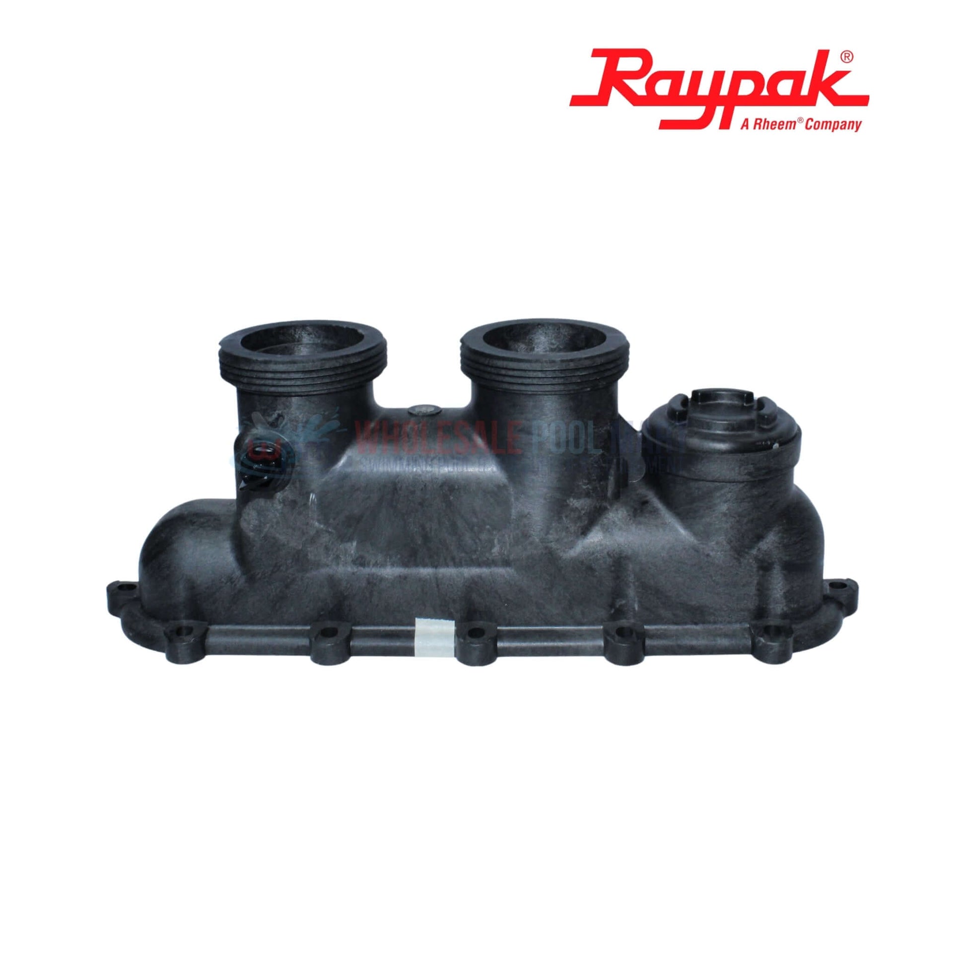 Raypak Inlet Outlet Header Assembly for Polymer Heaters 006827F available at Wholesale Pool Mart WPM.