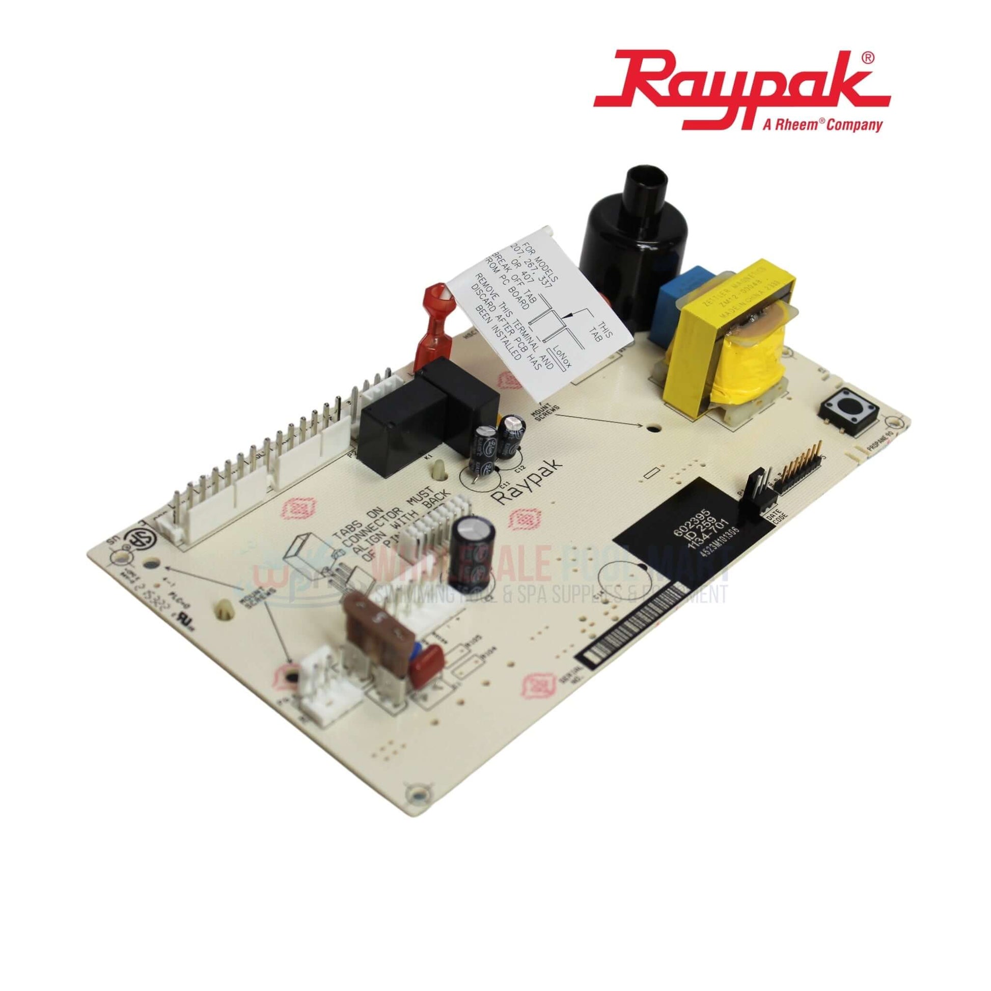 Raypak PC Control Board Kit for heaters with LCD display and flame sensing. Wholesale Pool Mart WPM.