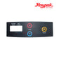 Raypak Switch Decal Membrane for Heaters 009492F | Wholesale Pool Mart WPM replacement part for easy operation.