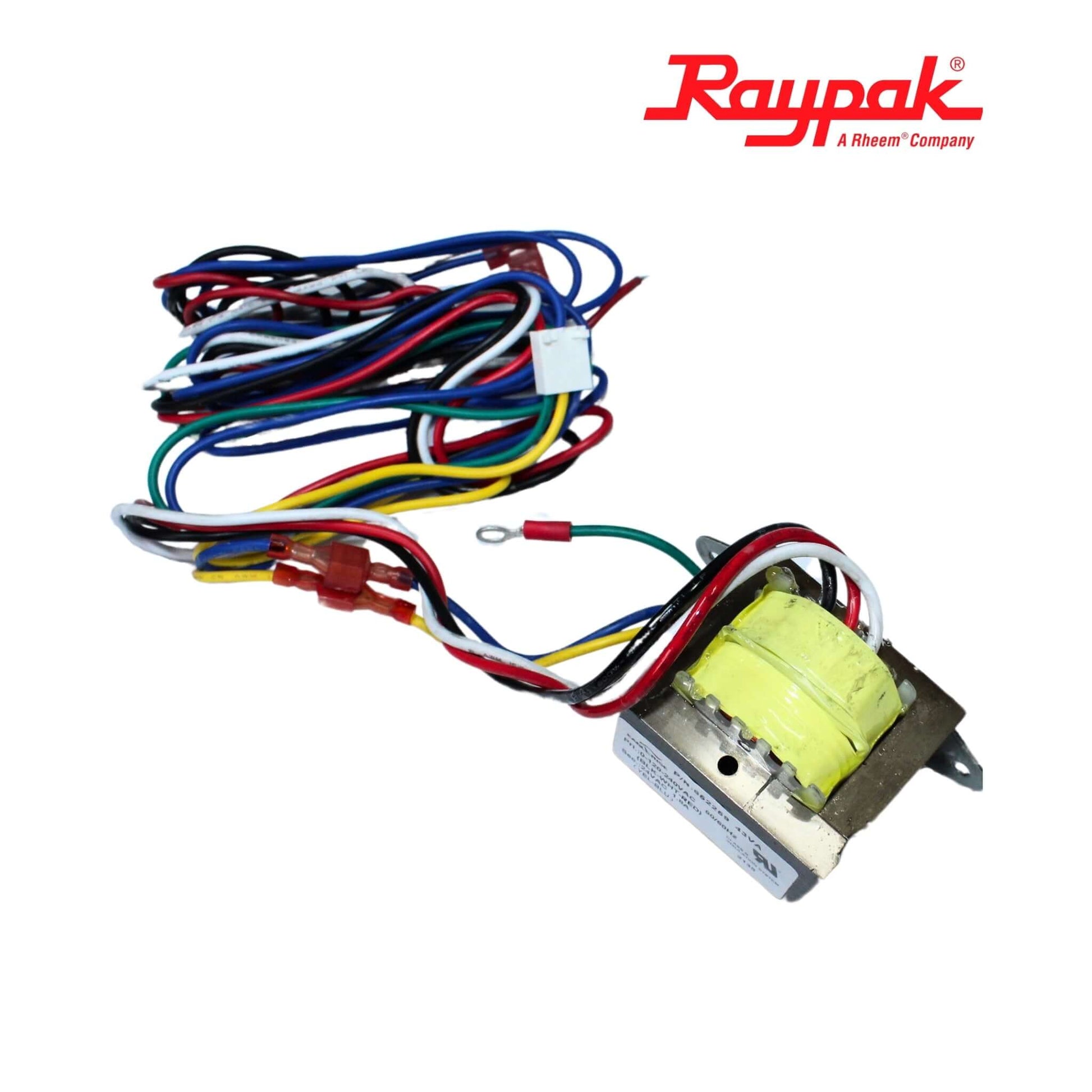 Raypak Transformer 018858F for AVIA 404 264 heaters, 120/240/24V, by Wholesale Pool Mart WPM.