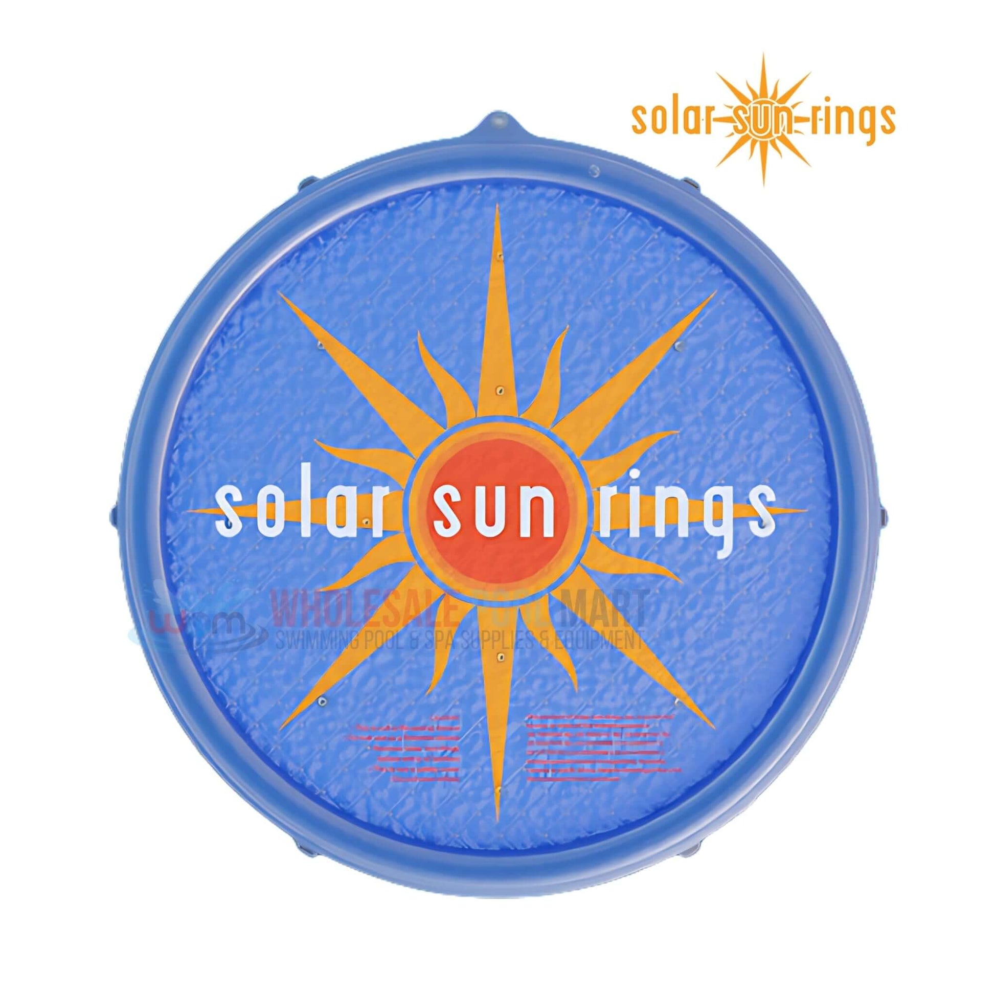 Solar Sun Rings Pool Cover SSRA-SB-02 Sunburst Design by Wholesale Pool Mart WPM, 5 ft diameter