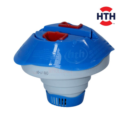 HTH Pop Up Floater for spas and hot tubs, ideal for chlorine or bromine tablets. Available at Wholesale Pool Mart (WPM).