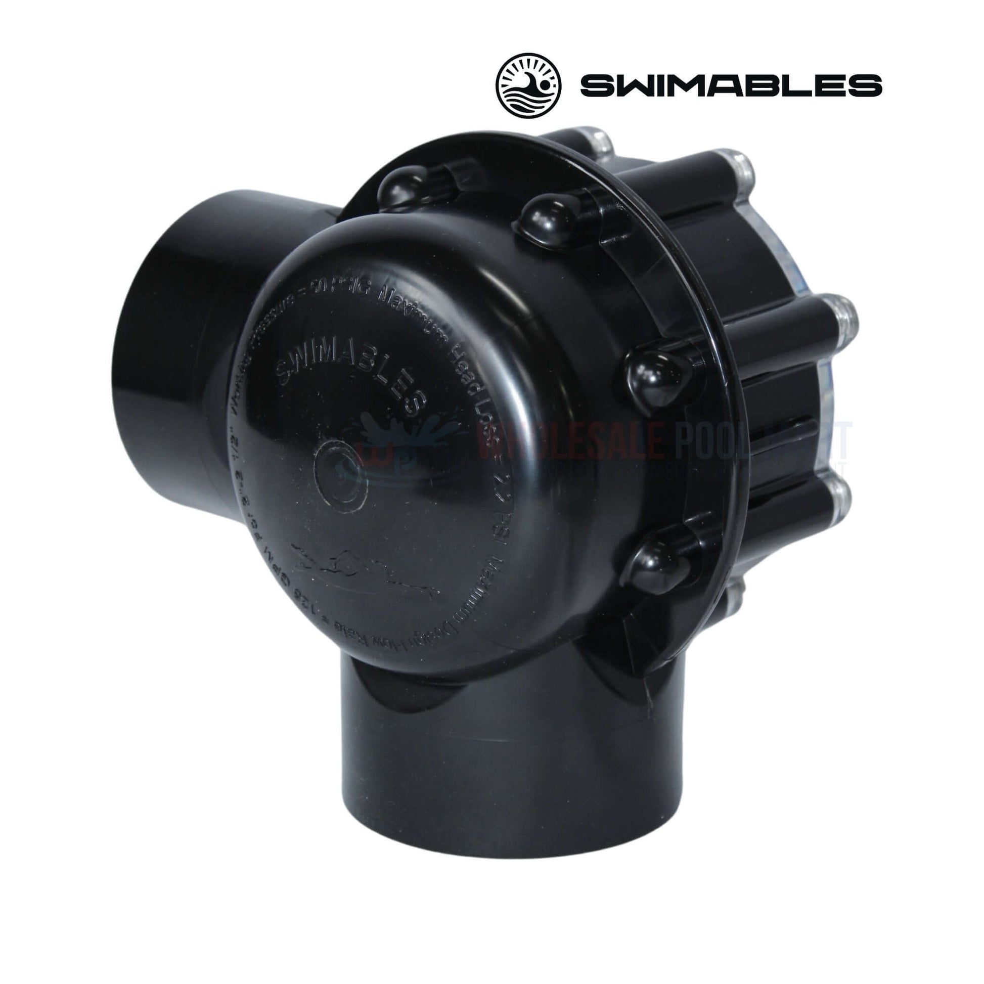 Swimables CPVC 90 Degree Check Valve for pools, 2" x 2.5" connections, compatible with Jandy 7512, Wholesale Pool Mart WPM.